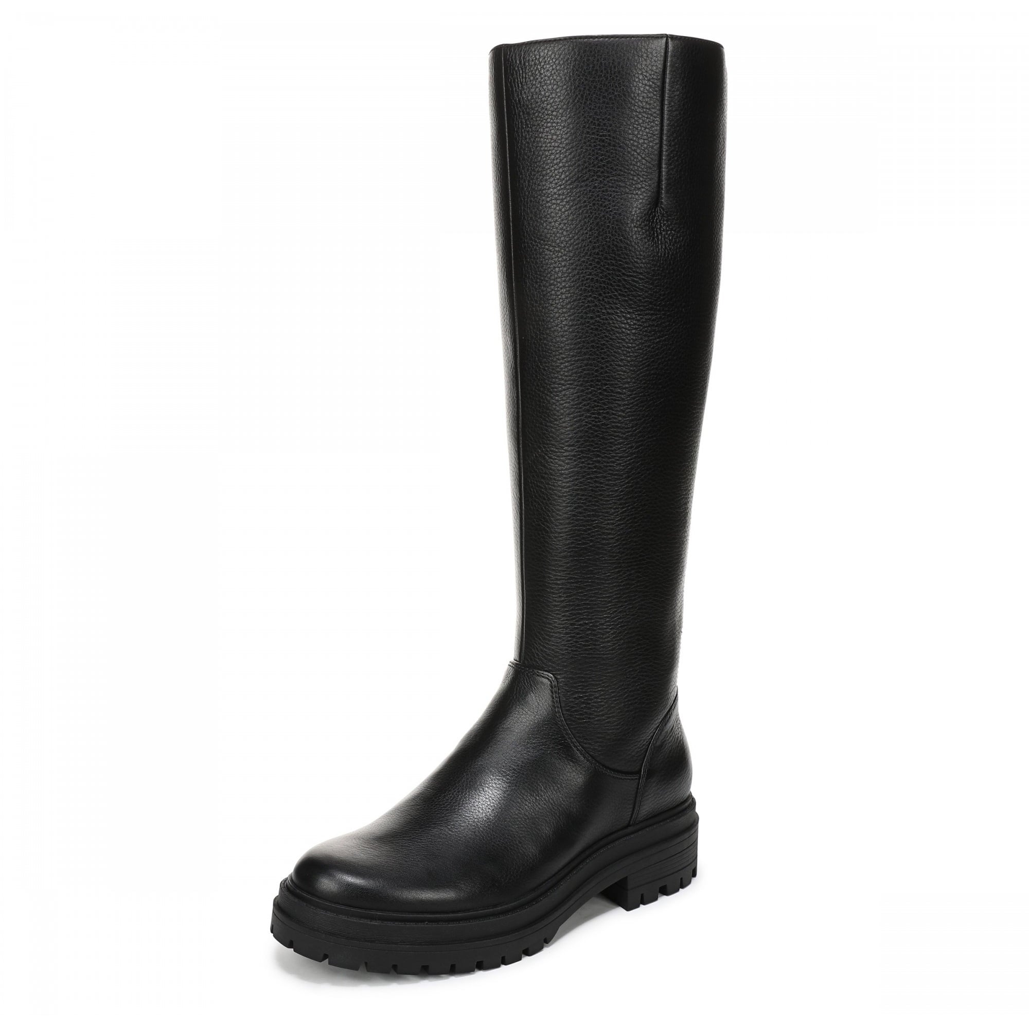 Vionic Gretchen Women's Boots - Black Tumbled Leather - Angle Main