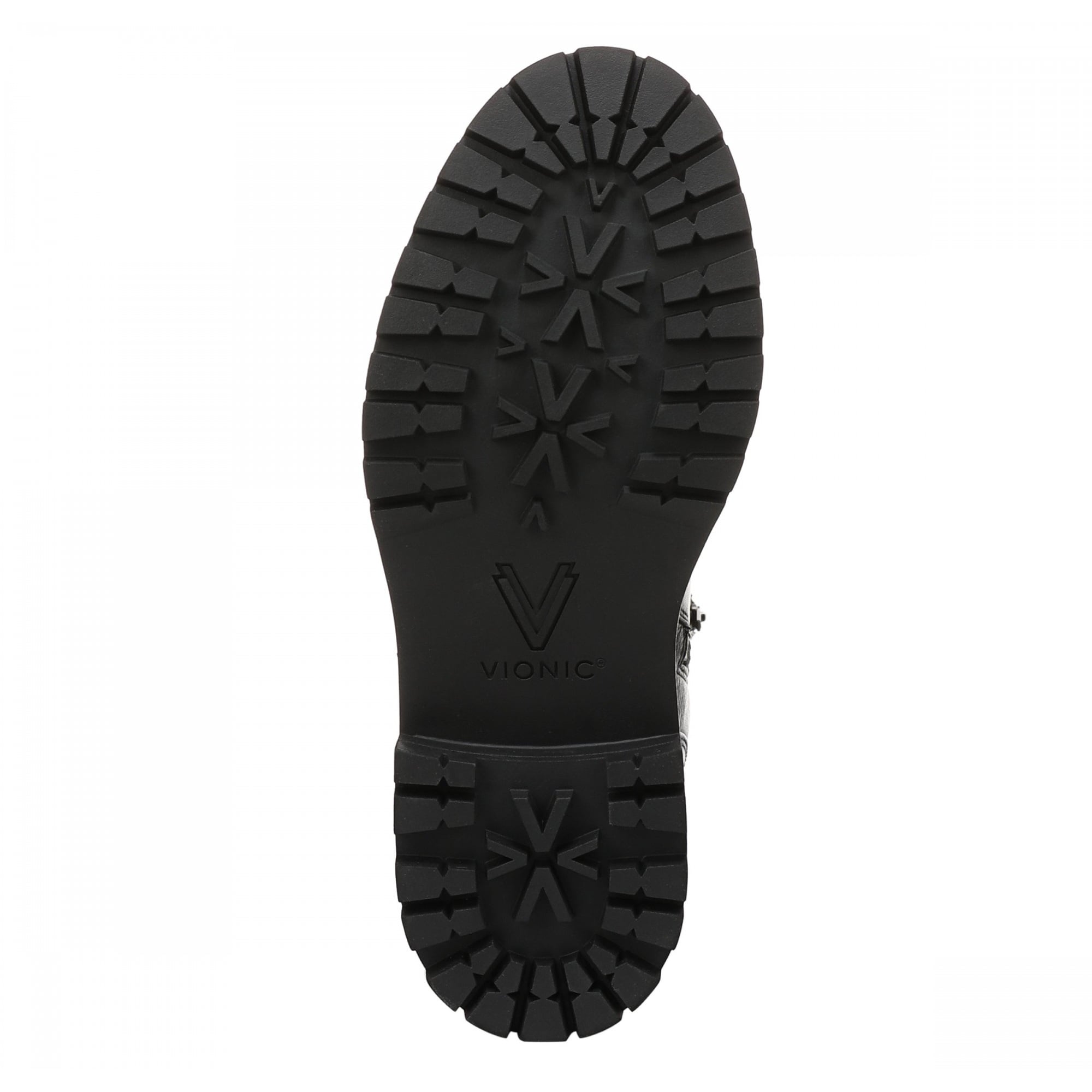 Vionic Gretchen Women's Boots - Black Tumbled Leather - Sole/Bottom
