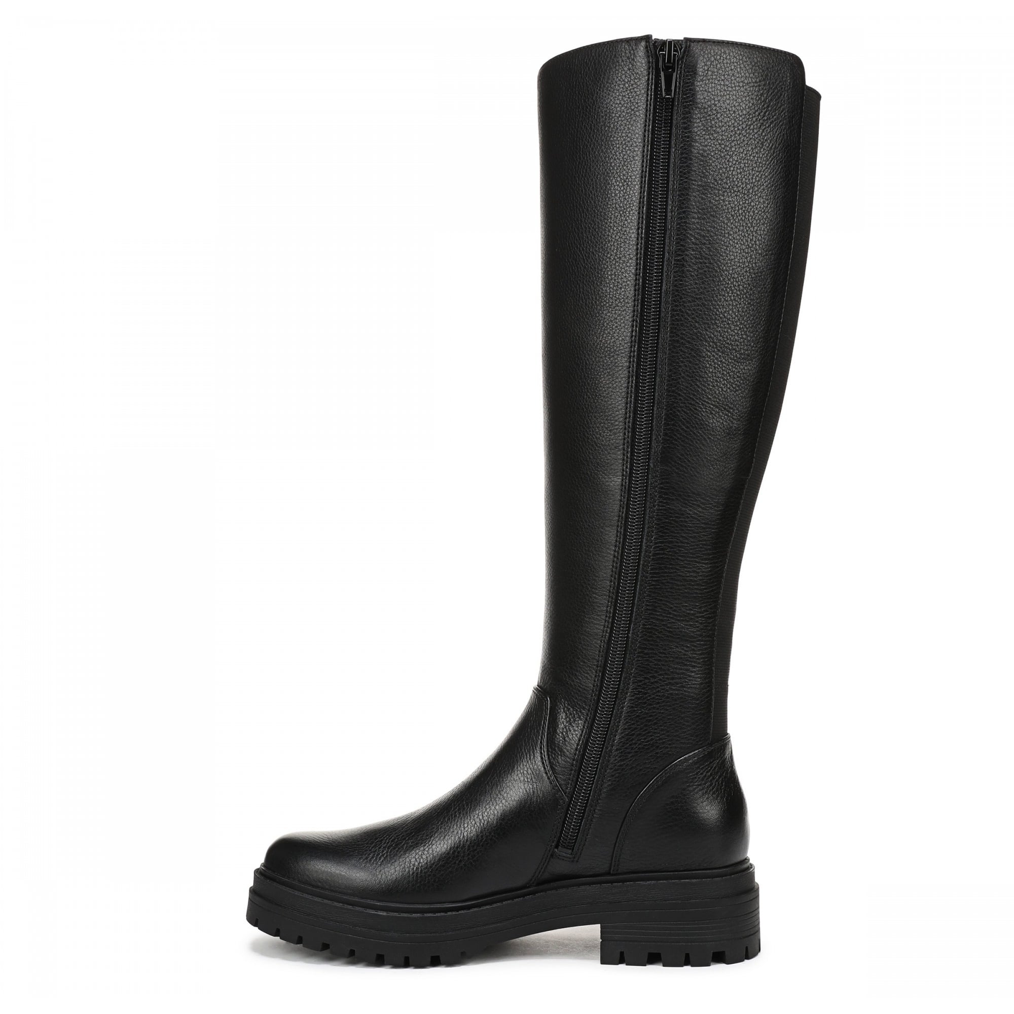 Vionic Gretchen Women's Boots - Black Tumbled Leather - Side