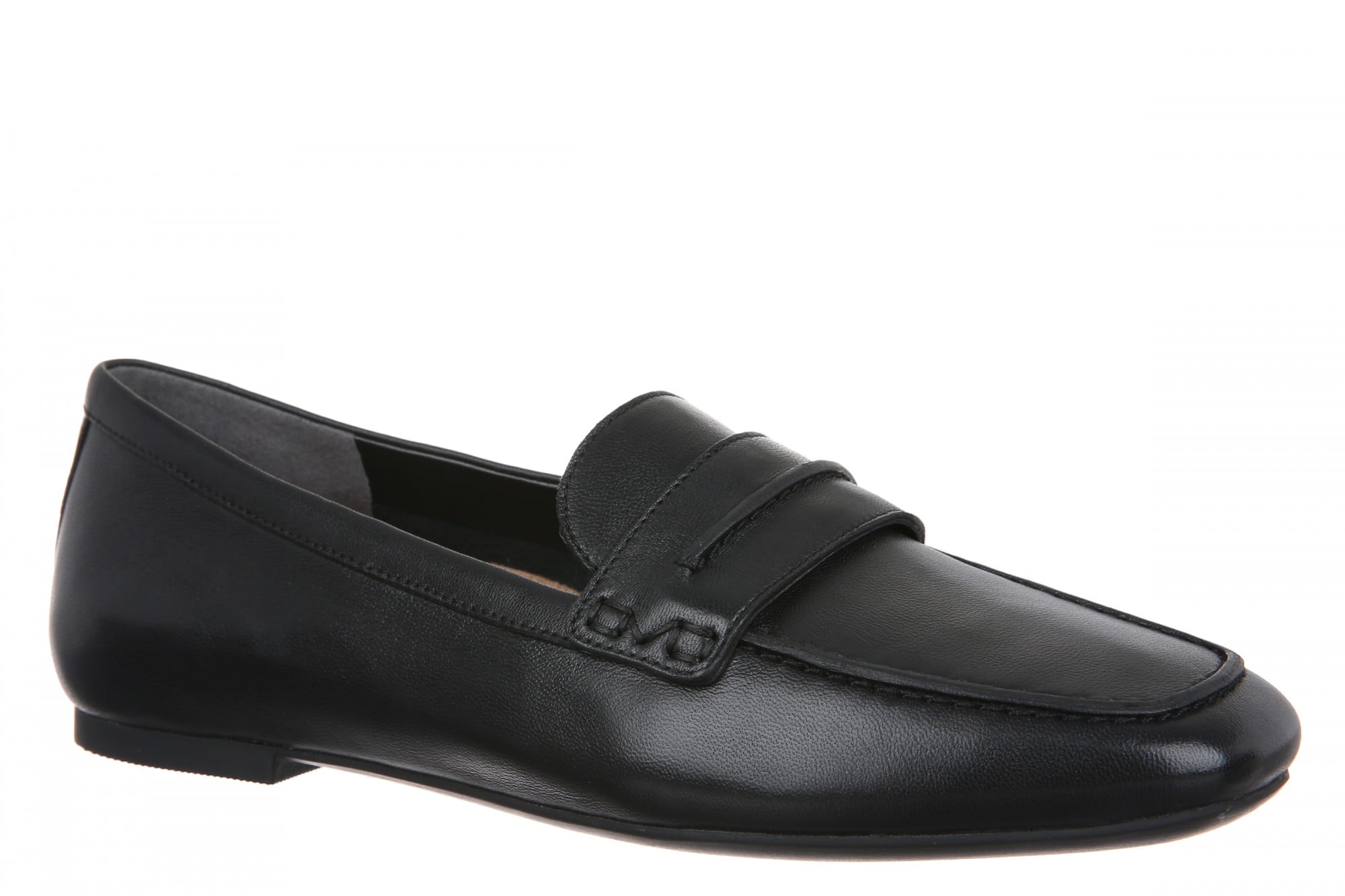 Vionic Henley Women's Slip-On Loafer - BLACK Nappa - Angle main