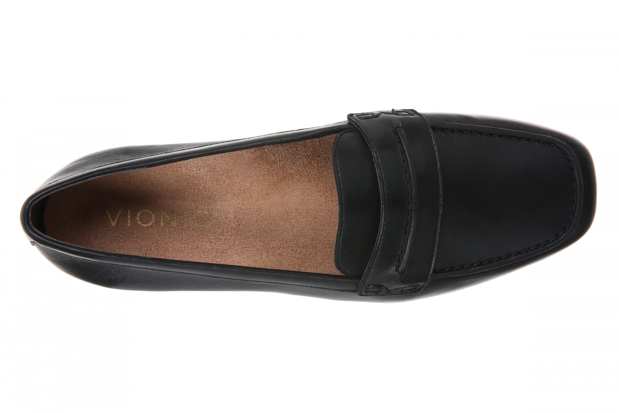 Vionic Henley Women's Slip-On Loafer - BLACK Nappa - Top