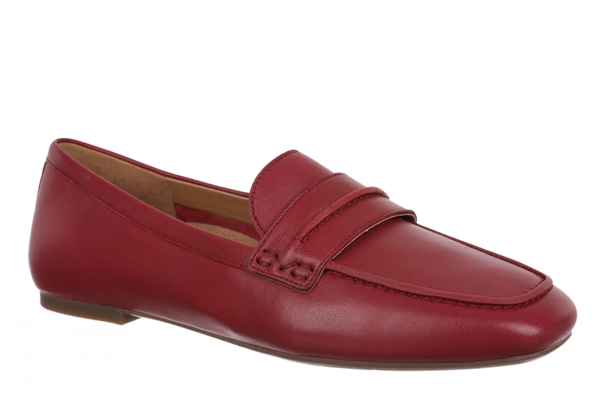 Vionic Henley Women's Slip-On Loafer - Tibetan Red - Angle main