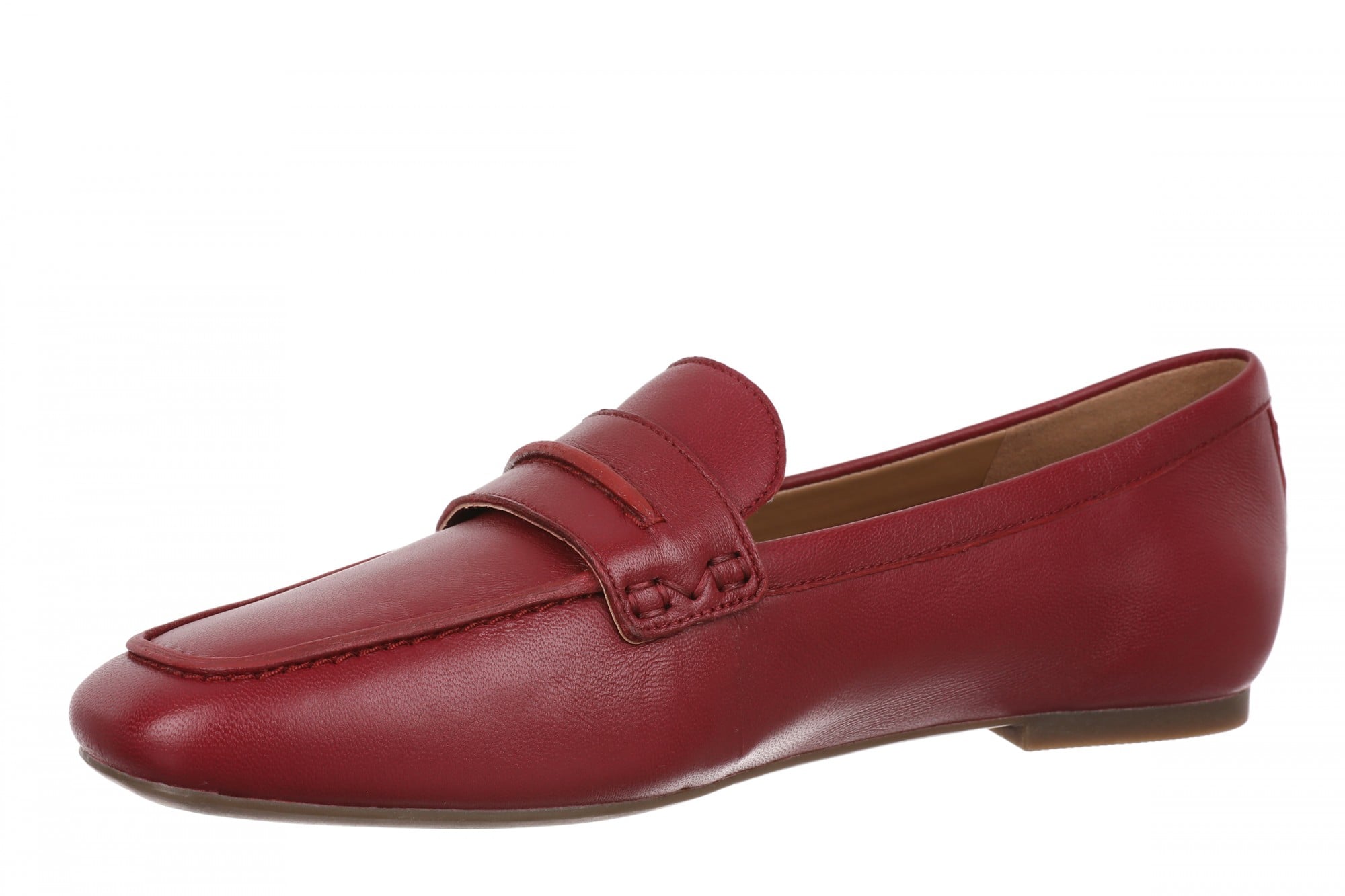 Vionic Henley Women's Slip-On Loafer - Tibetan Red - Left angle
