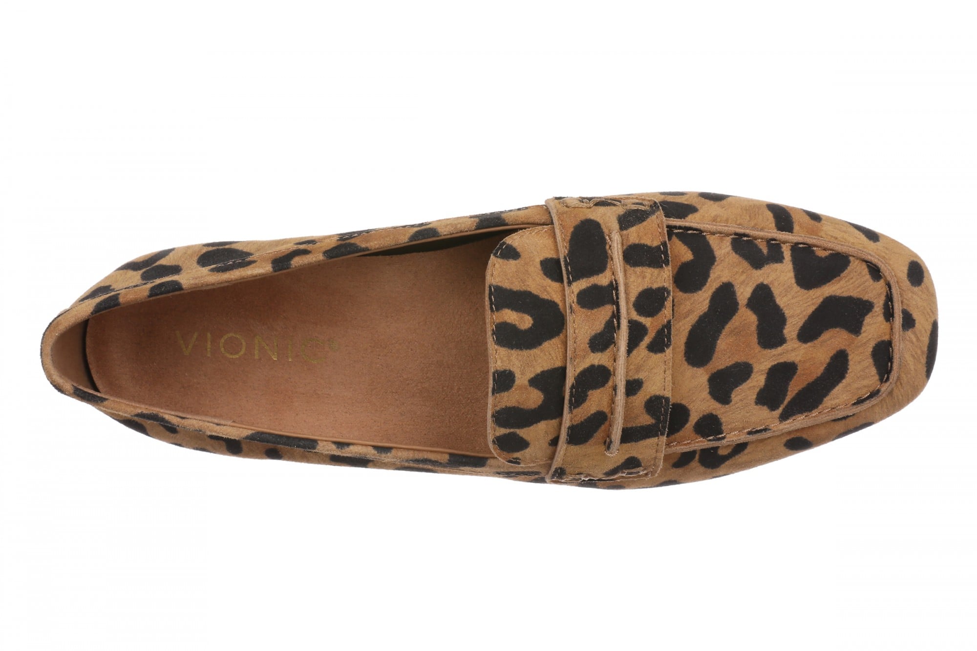 Vionic Henley Women's Slip-On Loafer - Tan Leopard - Top