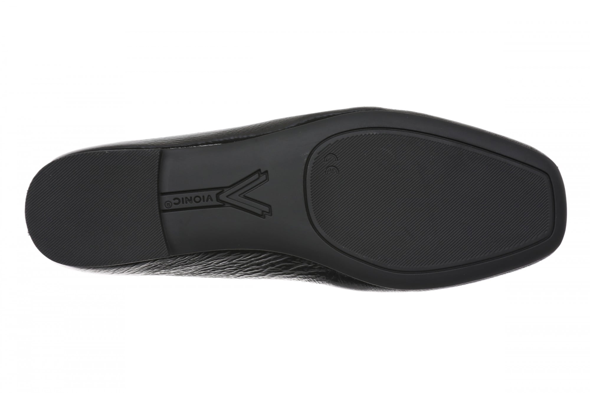 Vionic Henley Women's Slip-On Loafer - BLACK Patent Leather - Bottom