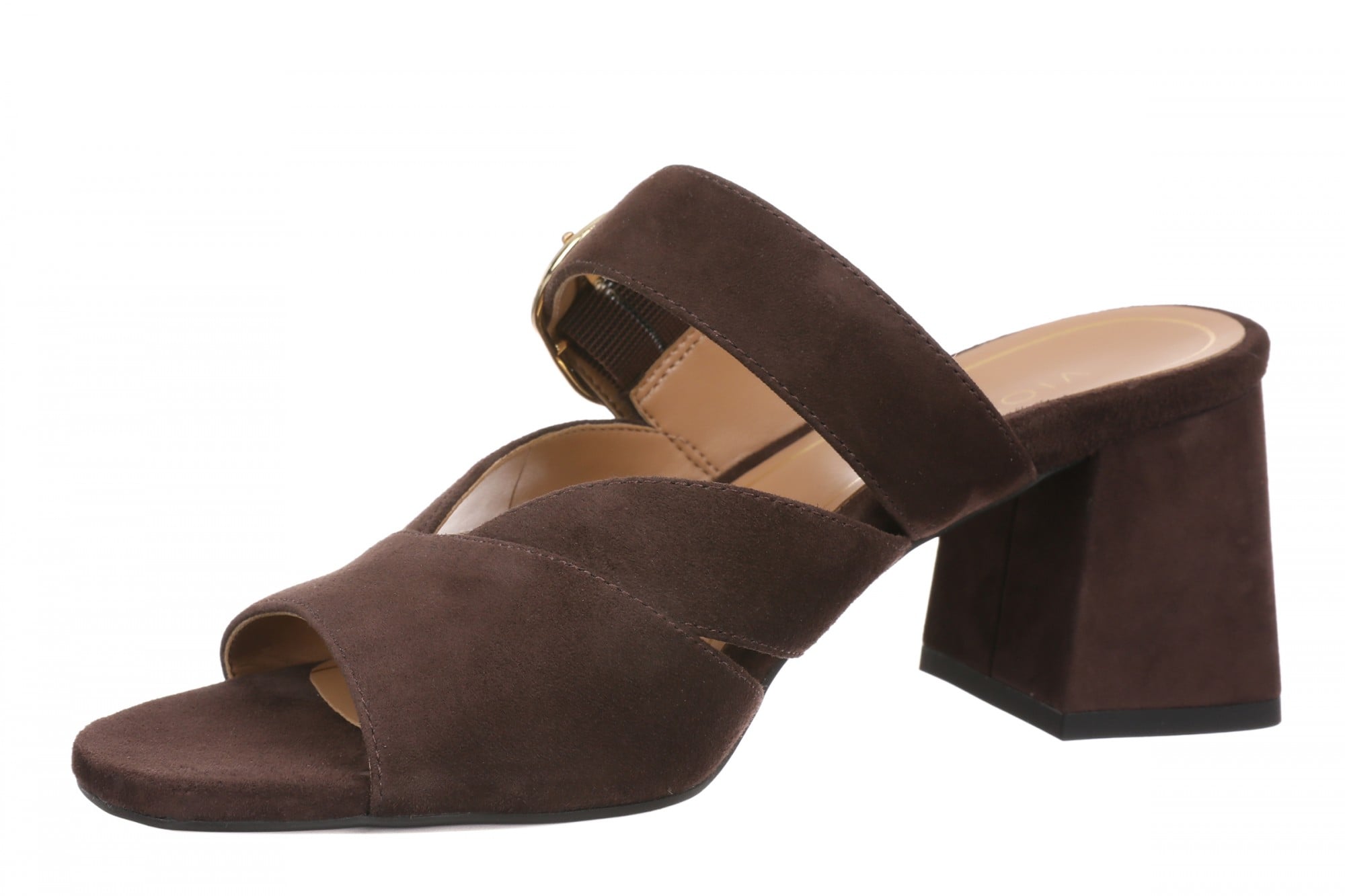 Vionic Rosemead Women's Slide Sandal - Chocolate Ganache - Left angle