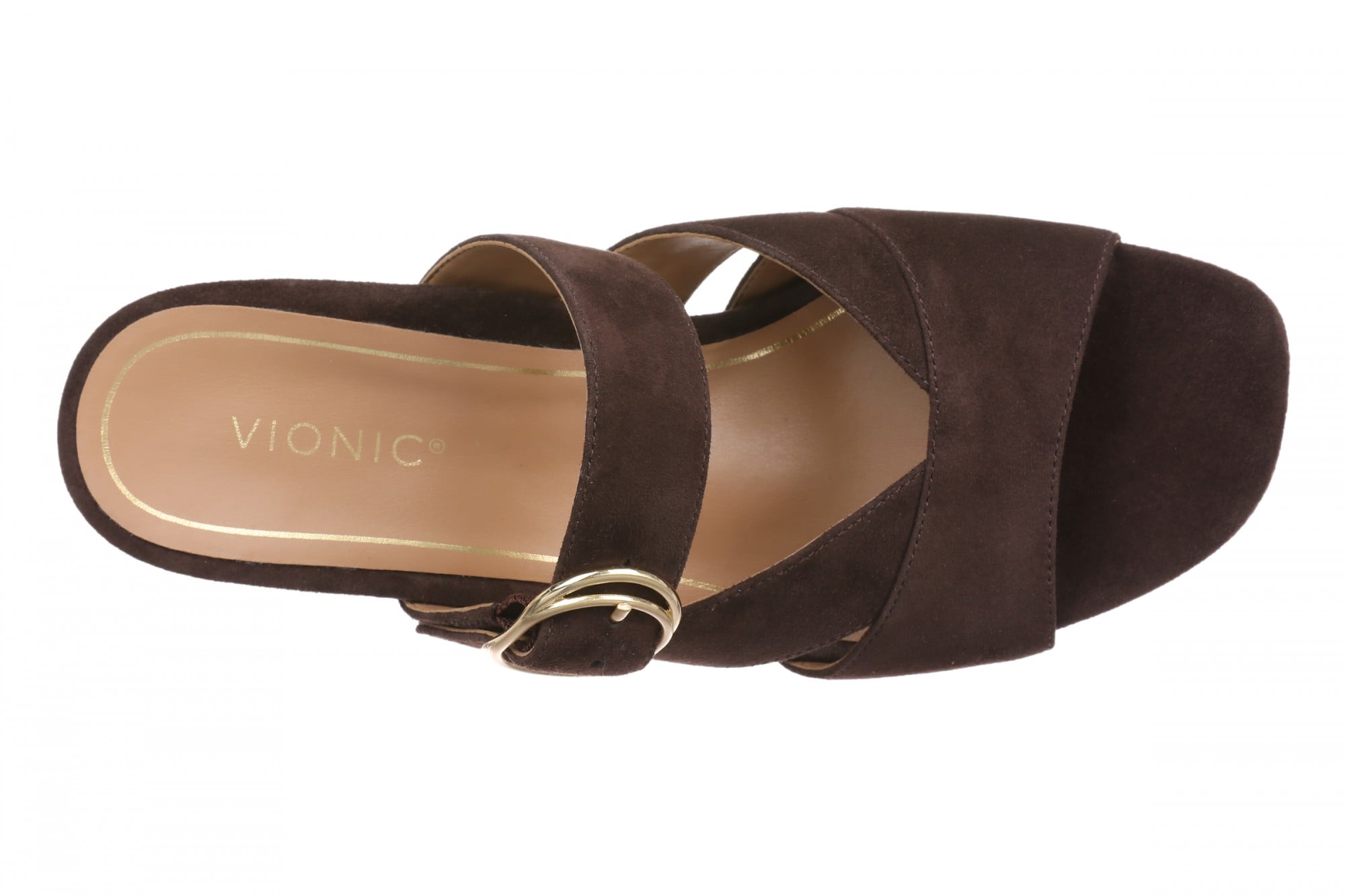 Vionic Rosemead Women's Slide Sandal - Chocolate Ganache - Top