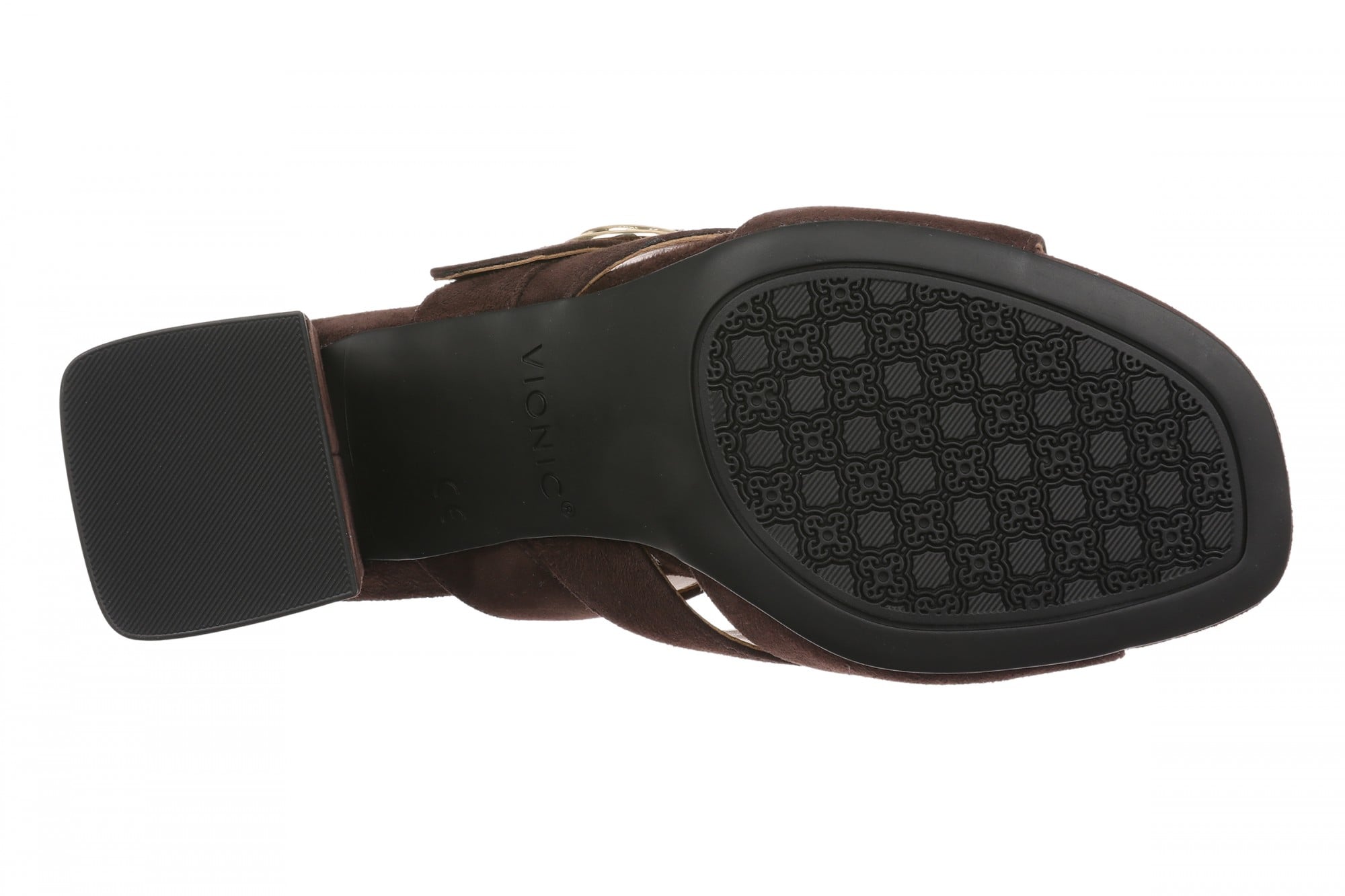 Vionic Rosemead Women's Slide Sandal - Chocolate Ganache - Bottom