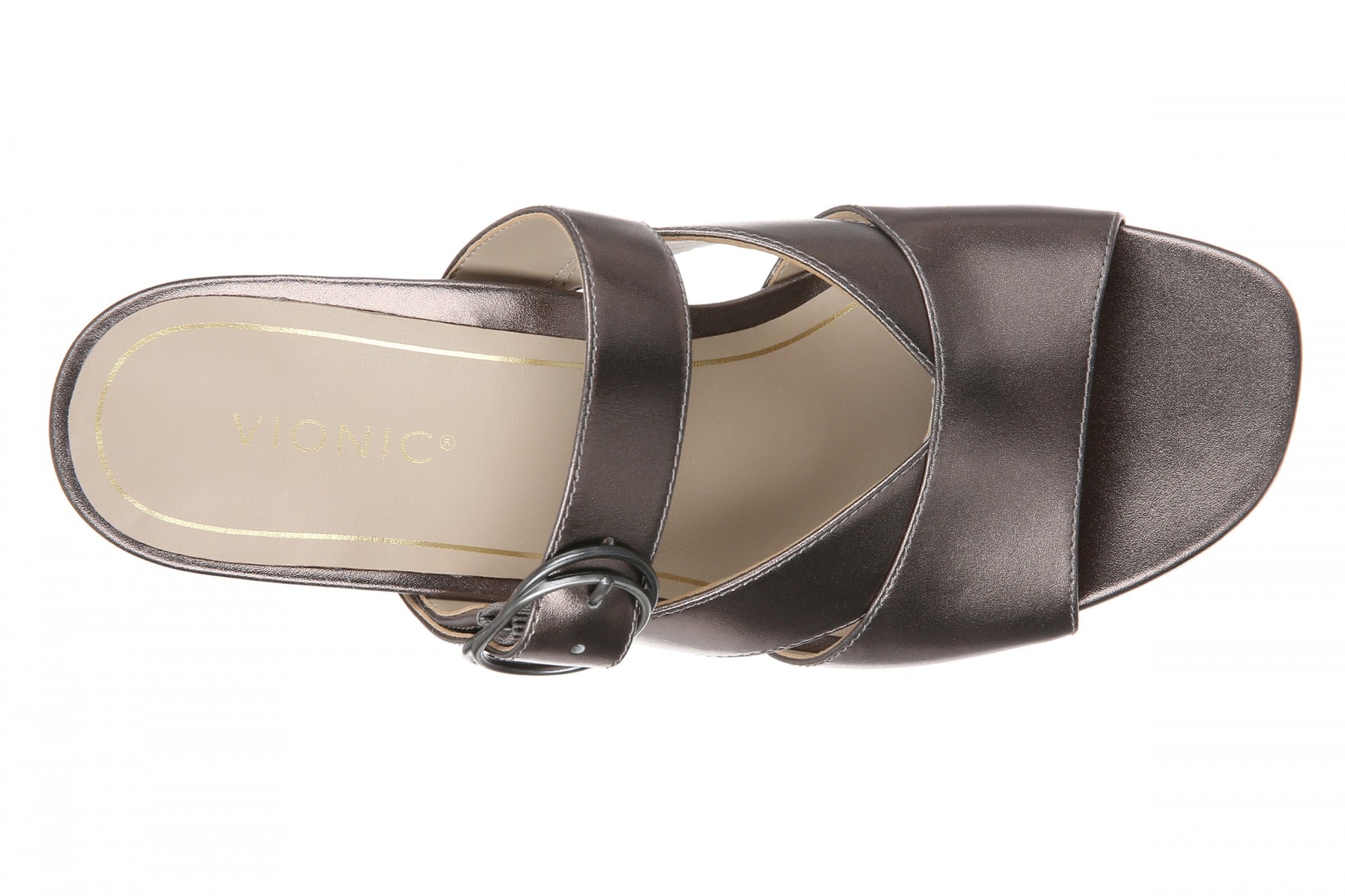 Vionic Rosemead Women's Slide Sandal - Polluted Gunmetal - Top