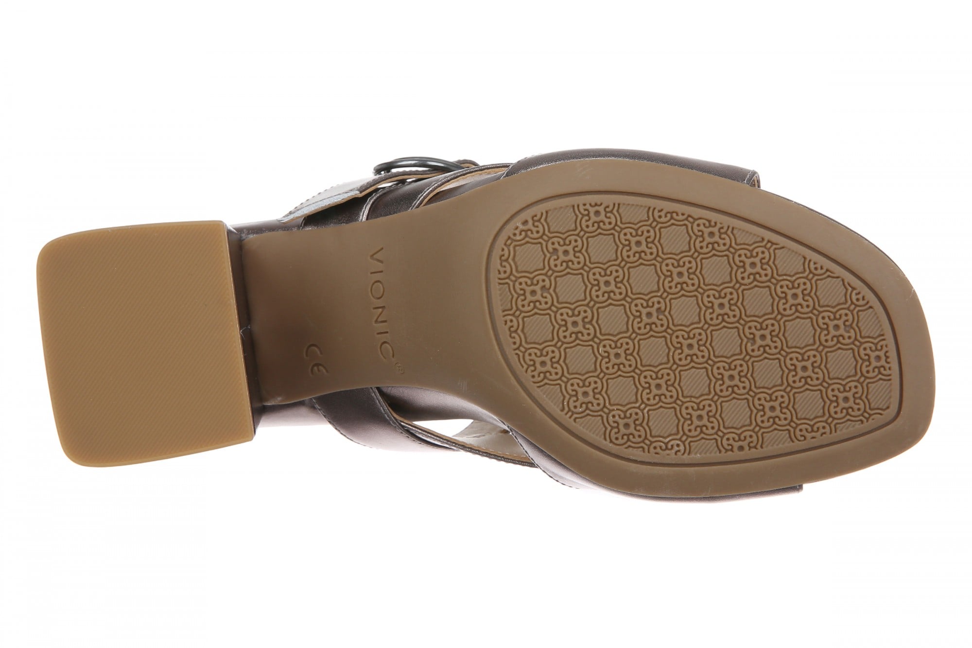 Vionic Rosemead Women's Slide Sandal - Polluted Gunmetal - Bottom