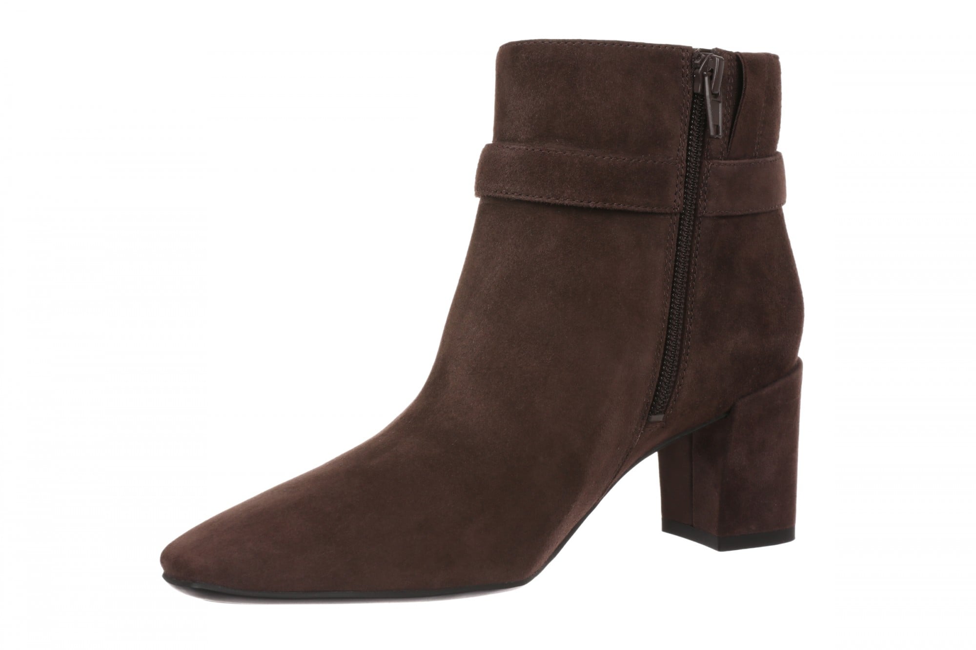 Vionic Saskia Women's Ankle Bootie - Chocolate Ganache - Left angle