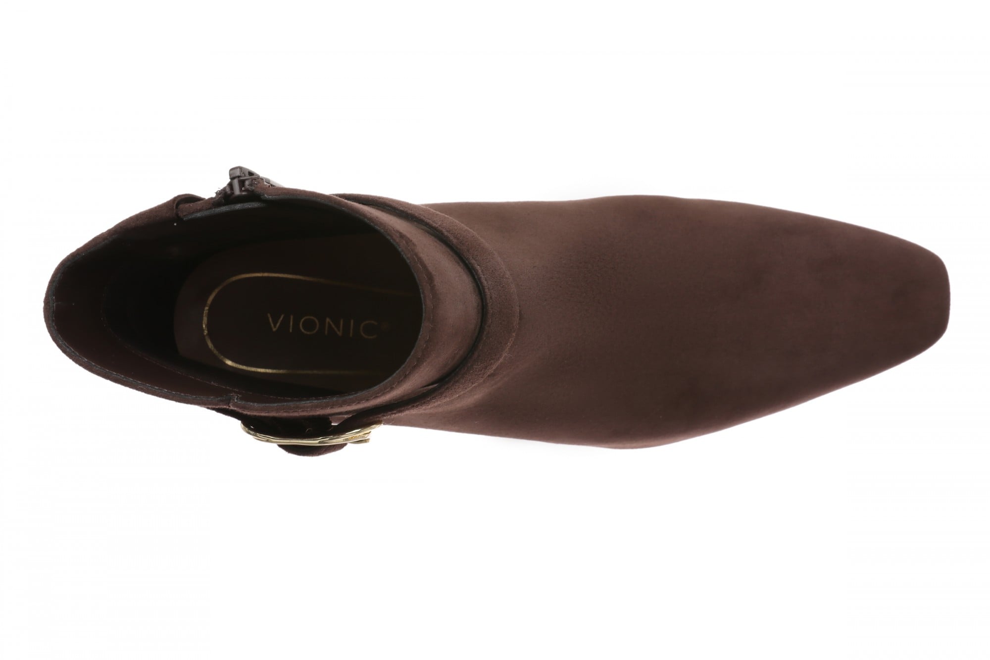 Vionic Saskia Women's Ankle Bootie - Chocolate Ganache - Top