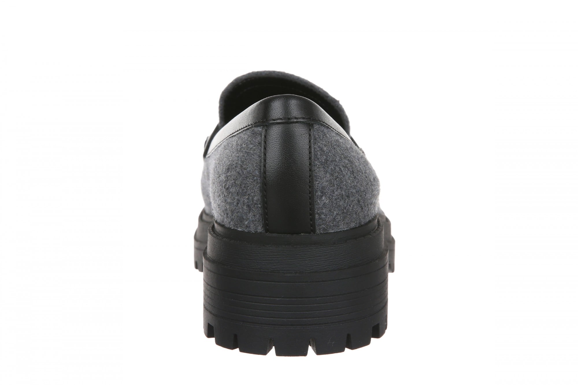 Vionic Georgia Women's Lug-Sole Arch Support Loafer - Dark Grey - Back