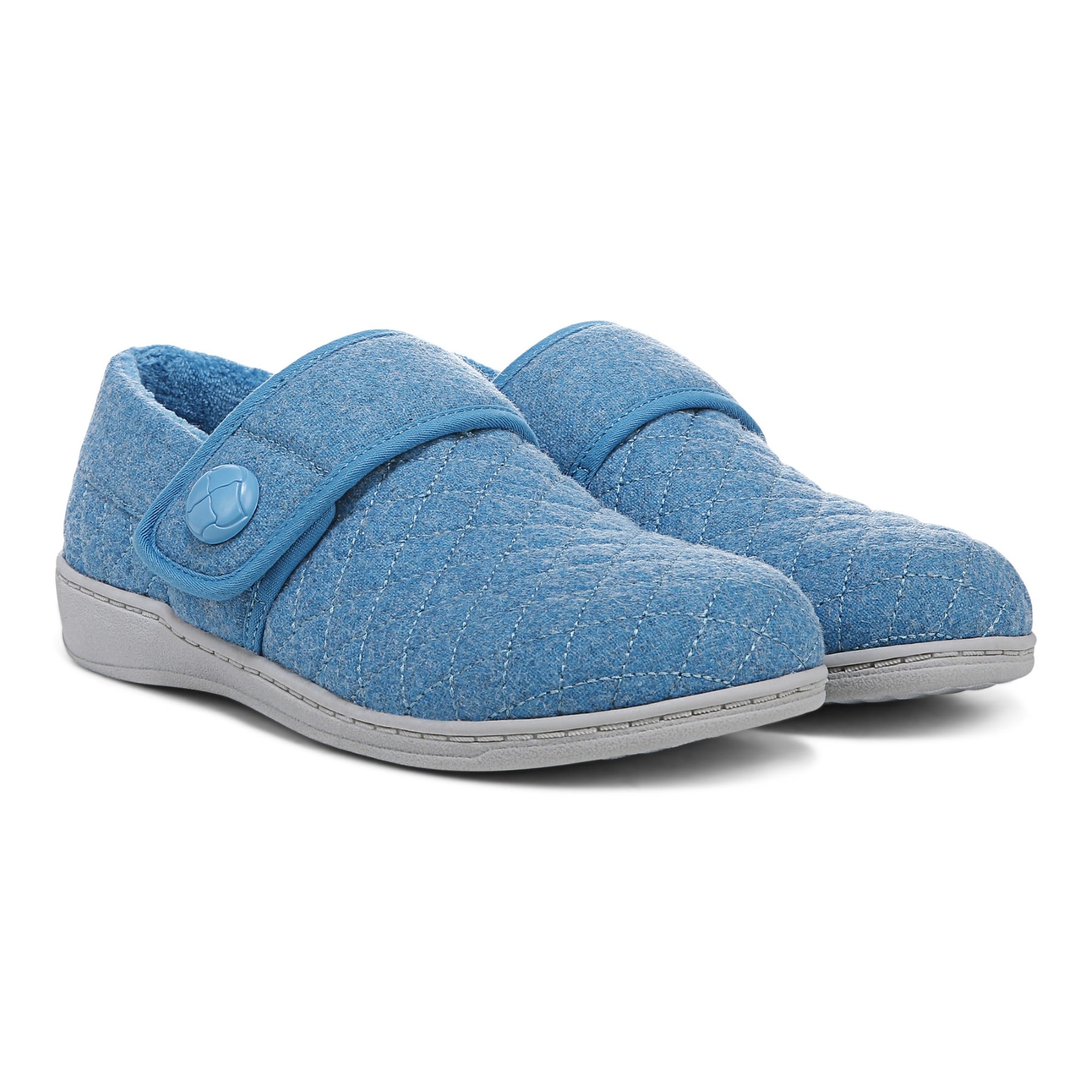 Vionic Jackie Women's Adjustable Supportive Slipper - Horizon Blue - Pair