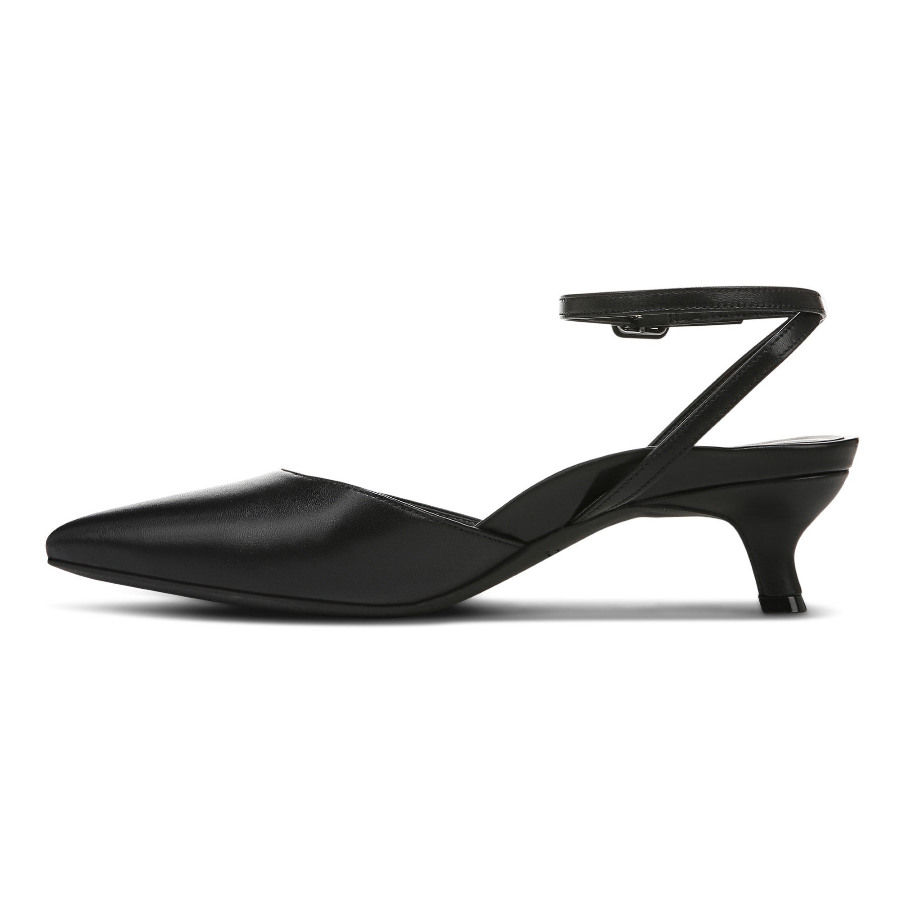 Vionic Jacynda Womens Pump Dress - Black/Leather - Left Side