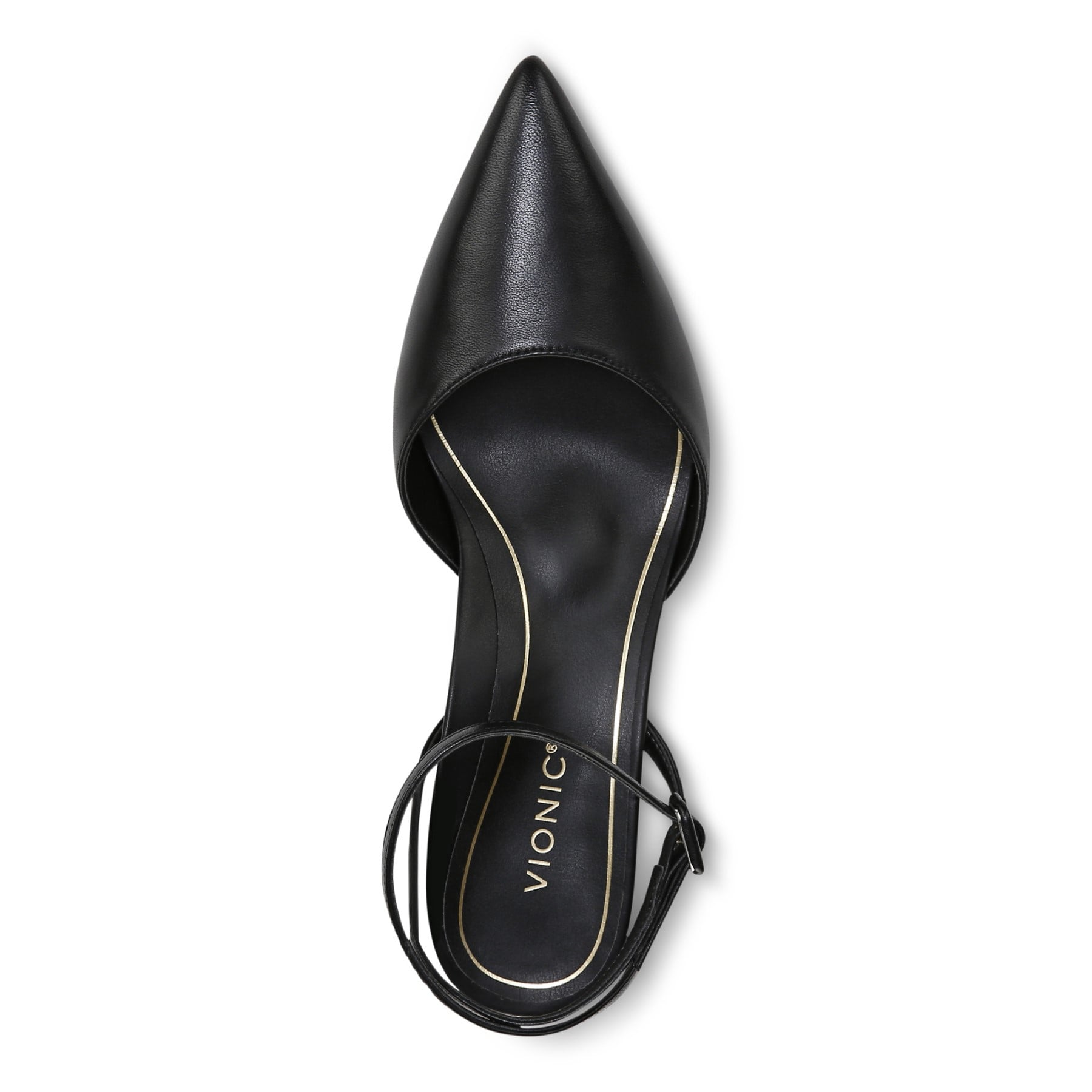 Vionic Jacynda Womens Pump Dress - Black/Leather - Top