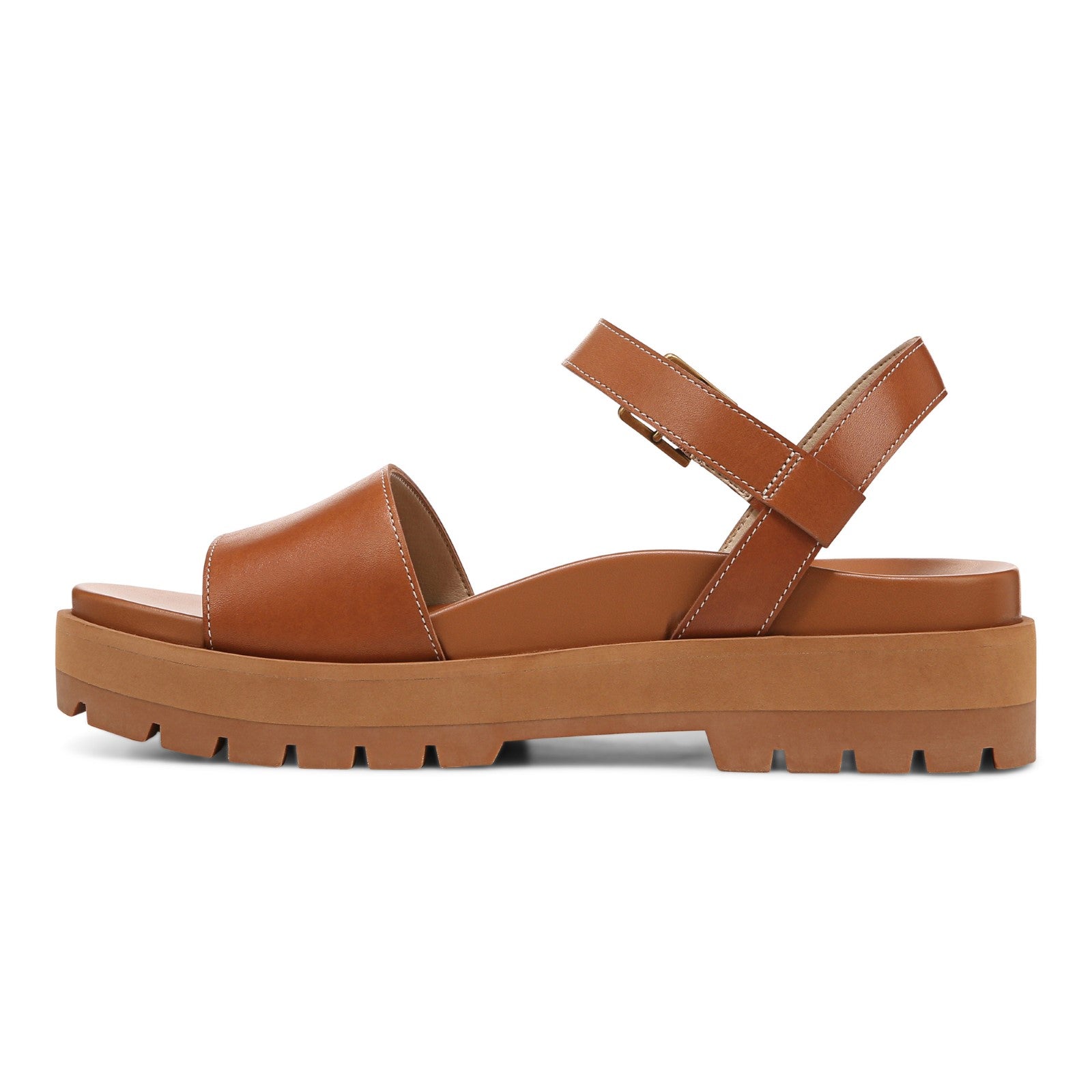 Vionic Jamie Womens Quarter/Ankle/T-Strap Sandals - Tan - Left Side