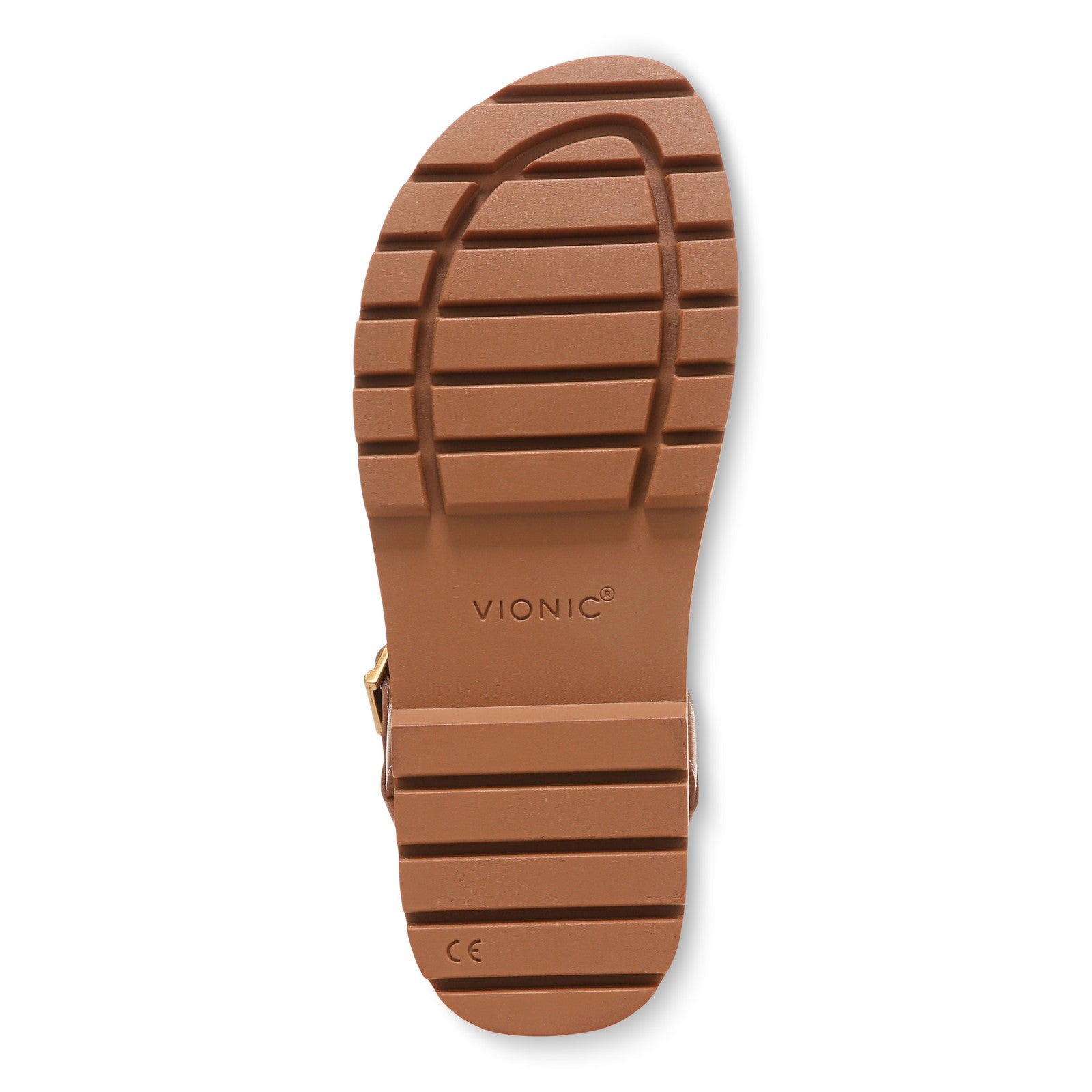 Vionic Jamie Womens Quarter/Ankle/T-Strap Sandals - Tan - Bottom