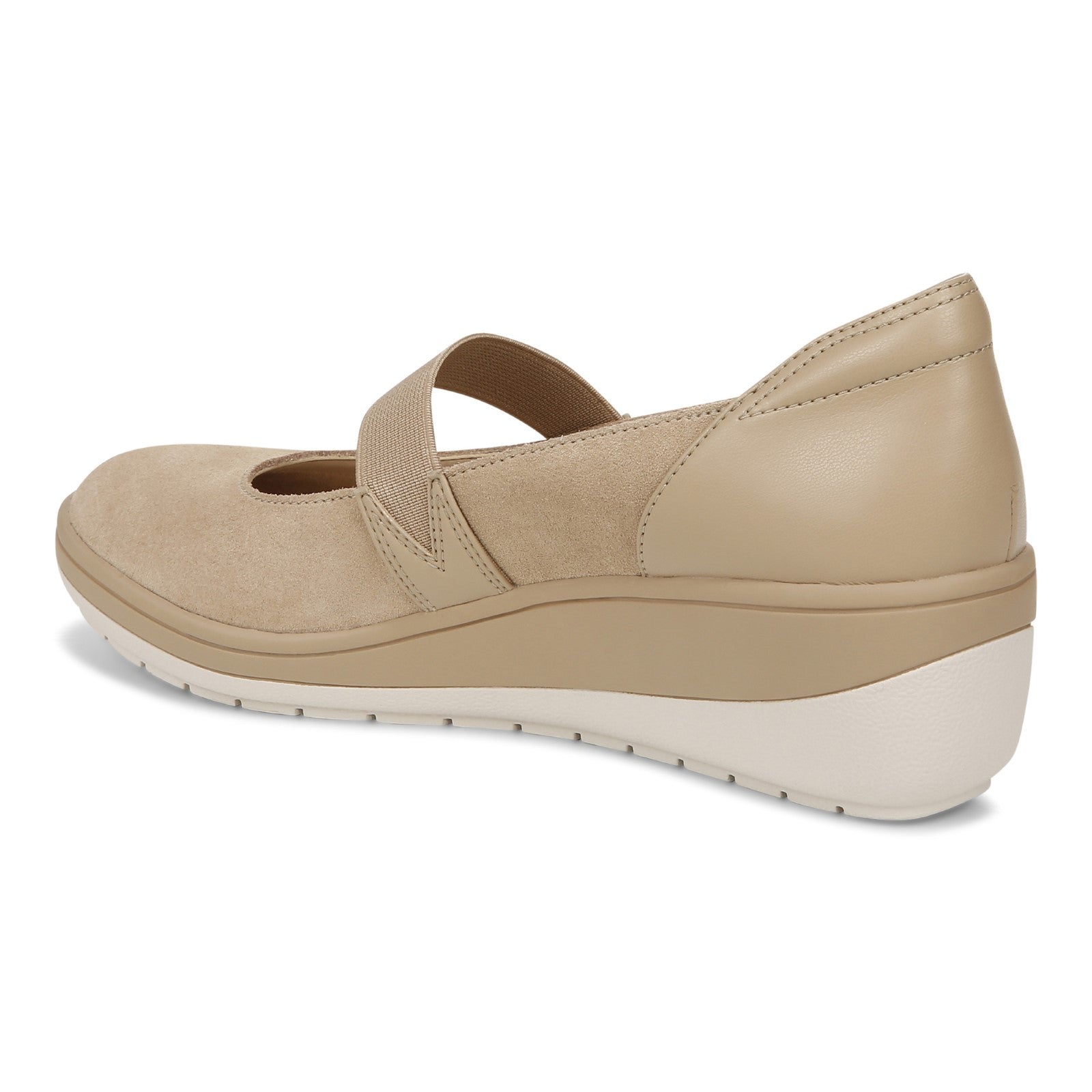Vionic Judie Women's Mary Jane Wedge Casual Shoe - Wheat - Back angle