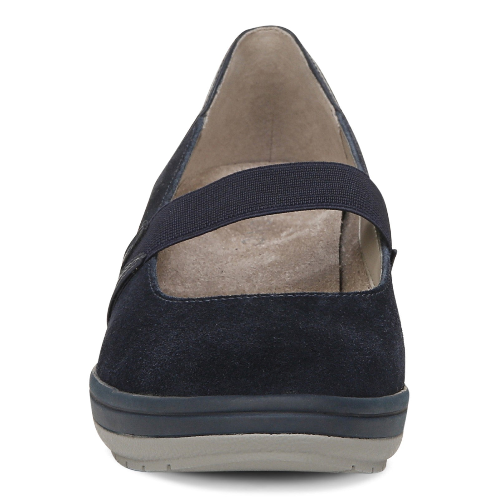 Vionic Judie Women's Mary Jane Wedge Casual Shoe - Navy - Front