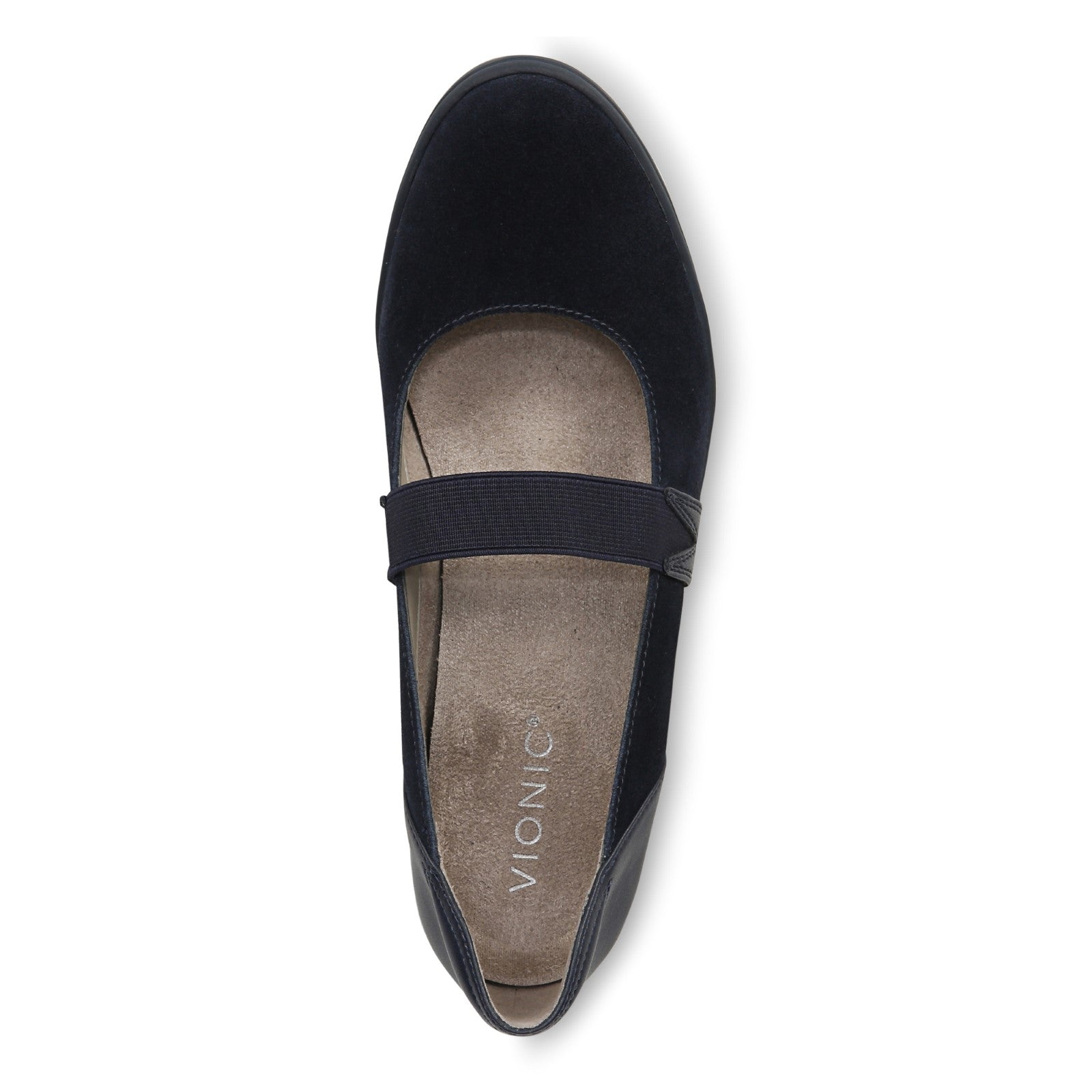 Vionic Judie Women's Mary Jane Wedge Casual Shoe - Navy - Top