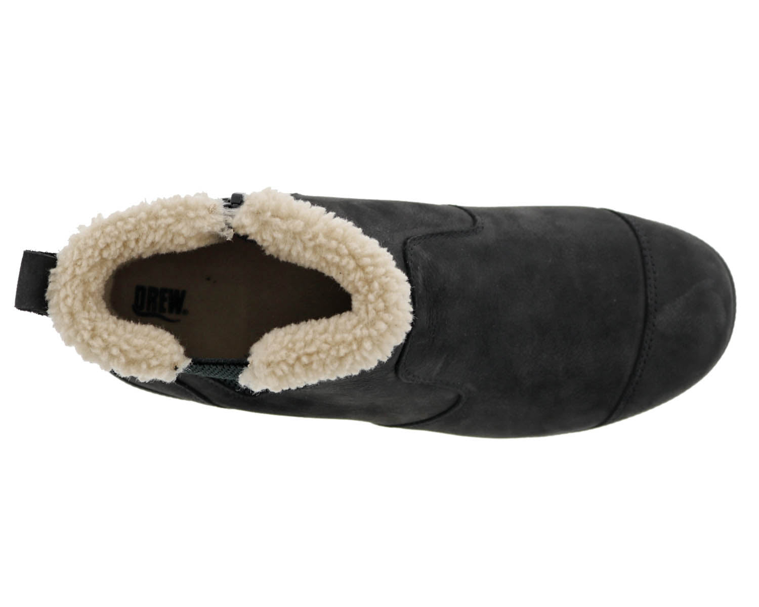 Drew Jayla Women's Orthotic Boots - Black Nubuck - Top View