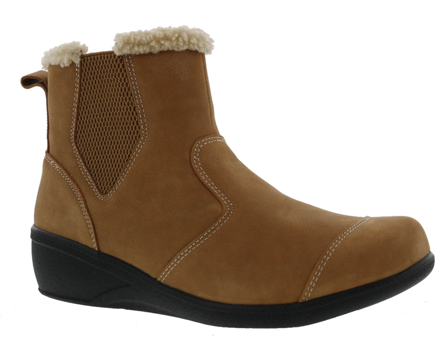 Drew Jayla Women's Orthotic Boots - Tan Nubuck - Main View