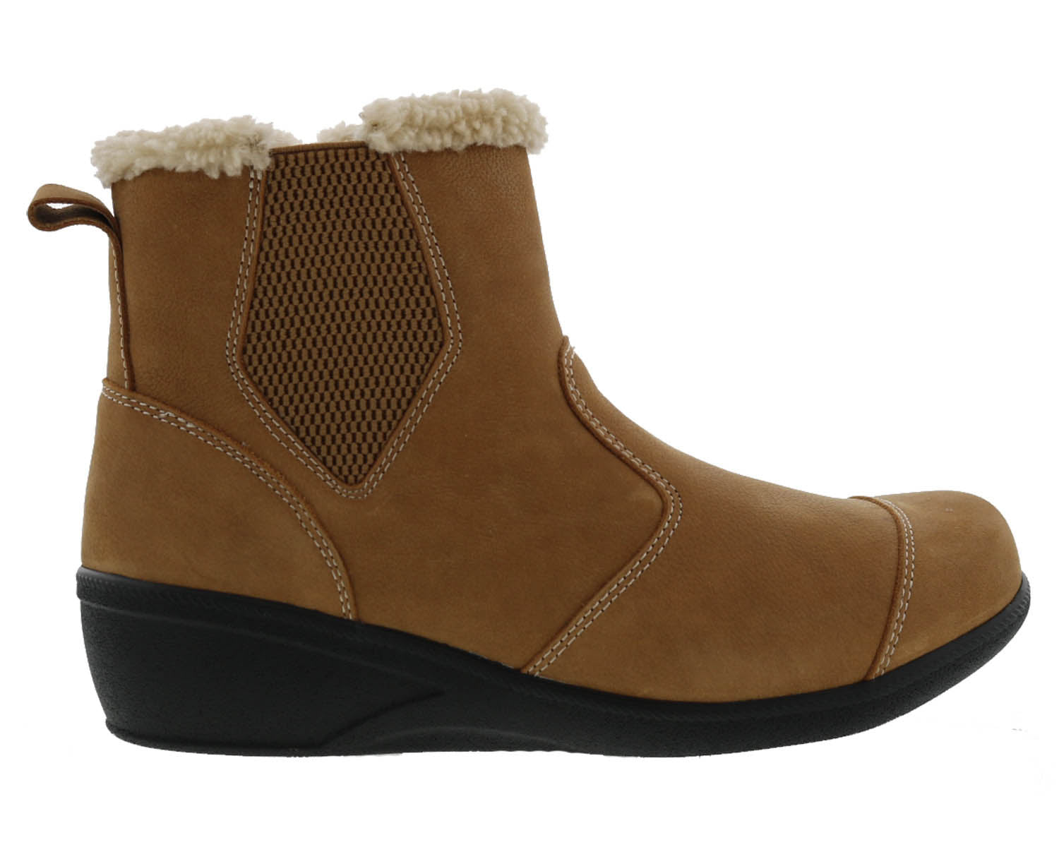 Drew Jayla Women's Orthotic Boots - Tan Nubuck - Outside View