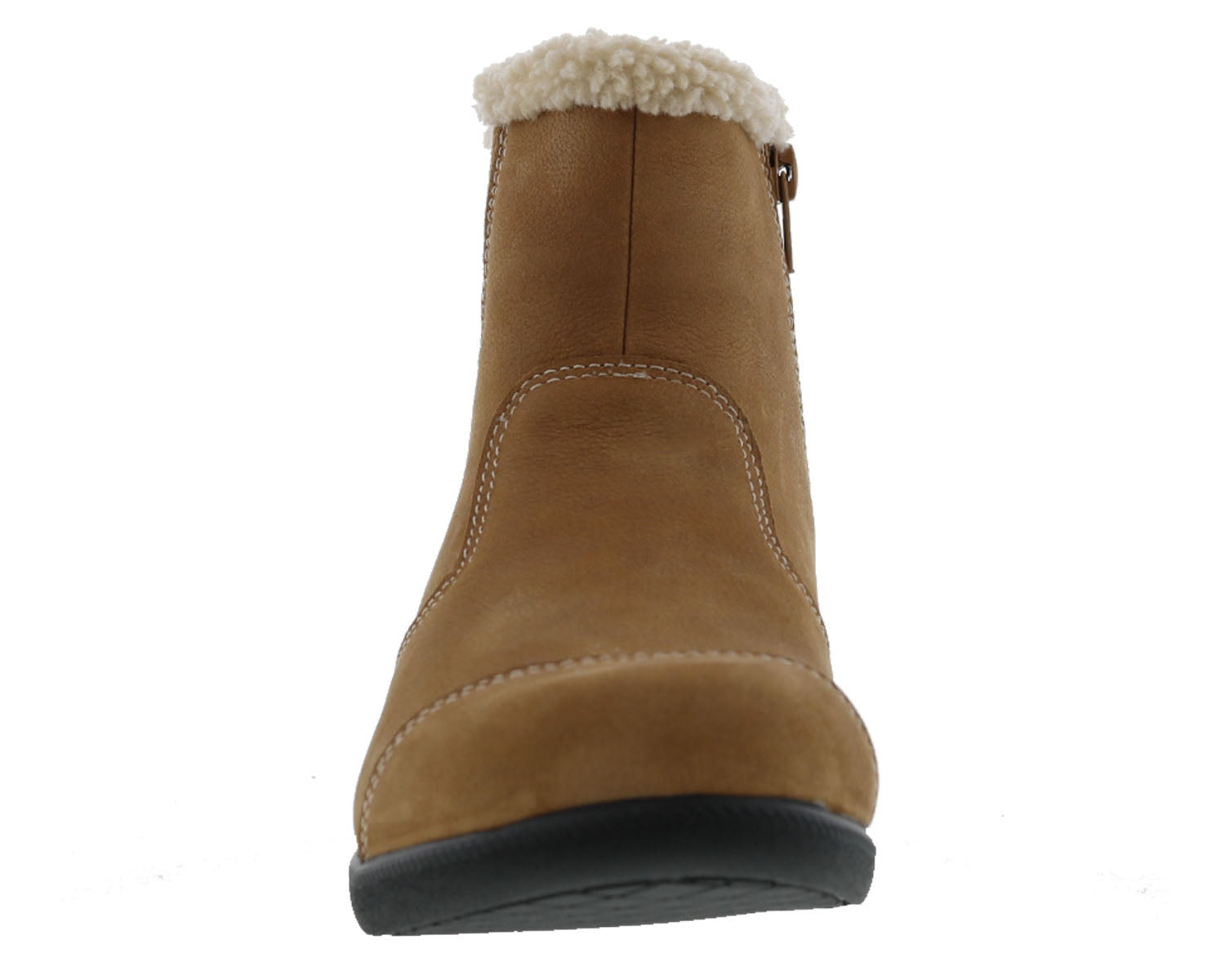 Drew Jayla Women's Orthotic Boots - Tan Nubuck - Front View