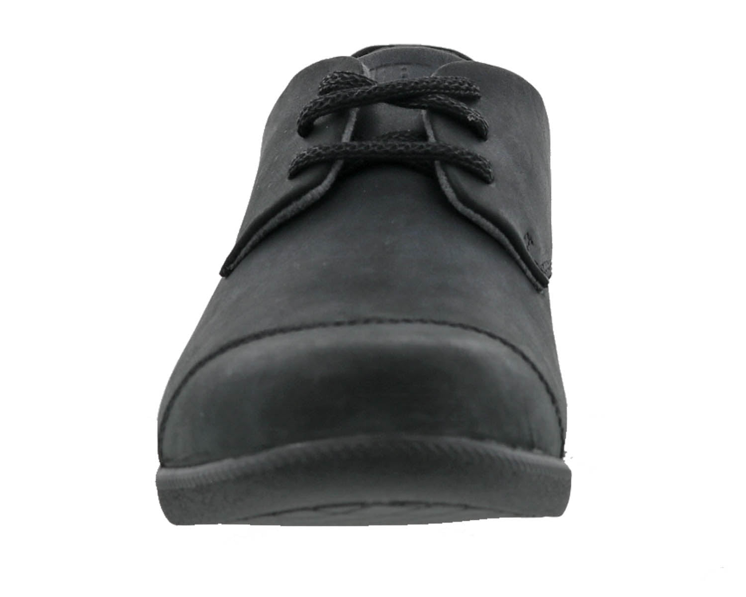 Drew Jemma Women's Therapeutic Shoe - Black Leather - Front View