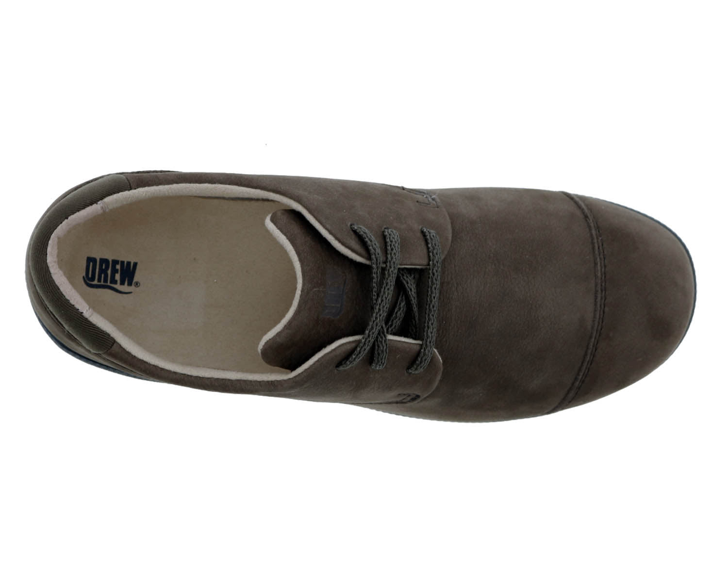Drew Jemma Women's Therapeutic Shoe - Olive Nubuck - Sole View
