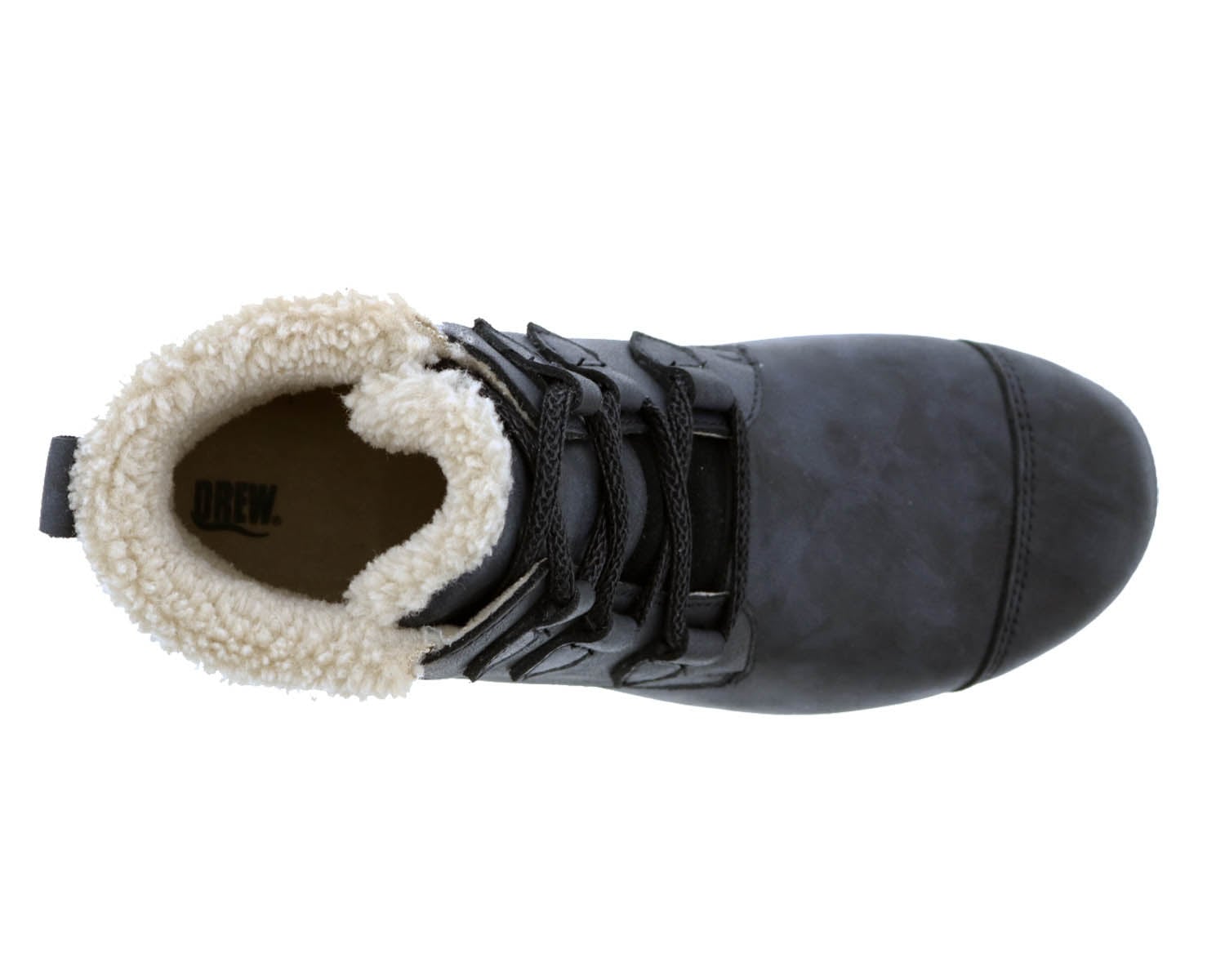 Drew Josie Women's Therapeutic Boots - Black Leather - Sole View