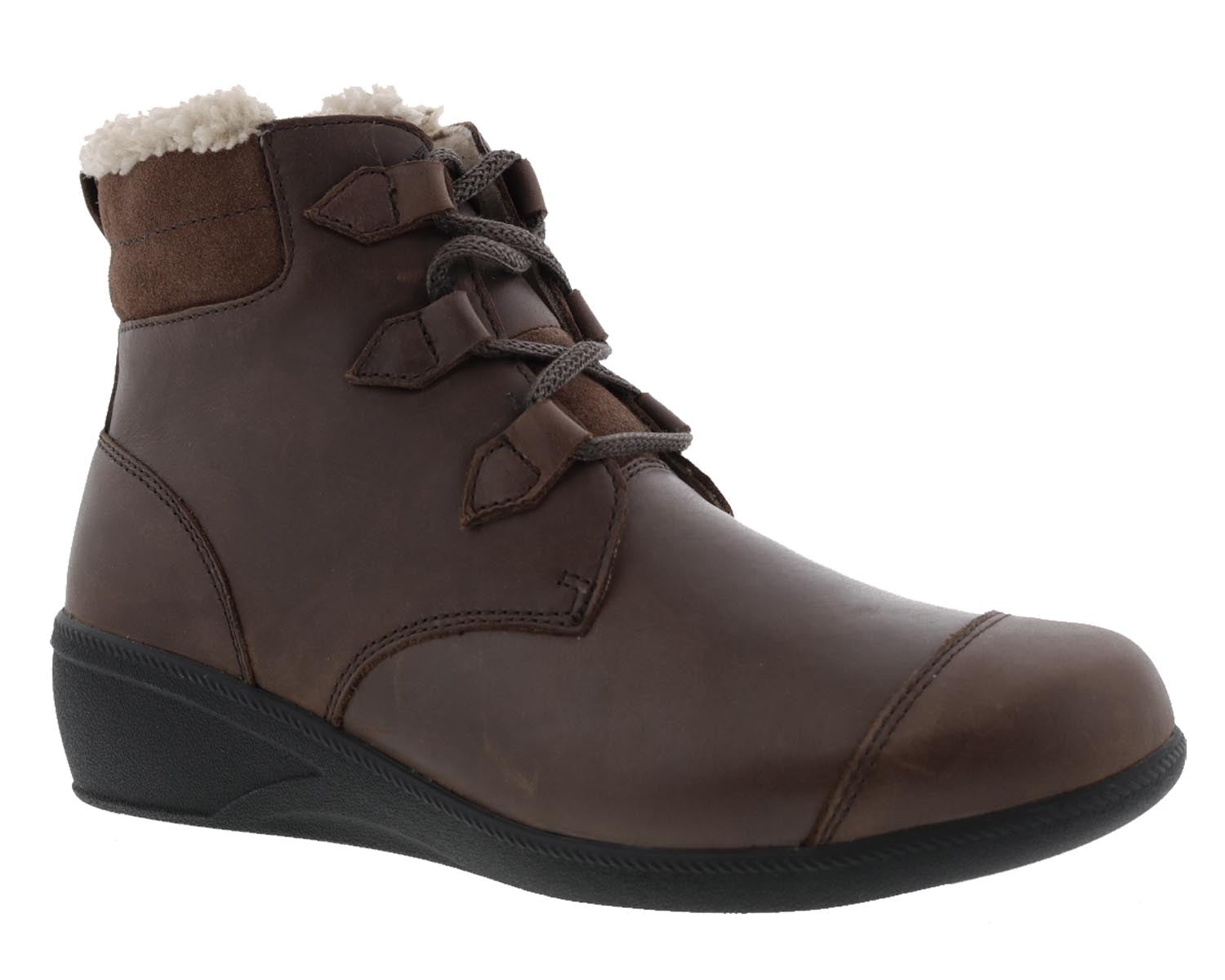 Drew Josie Women's Therapeutic Boots - Brown Leather - Main View