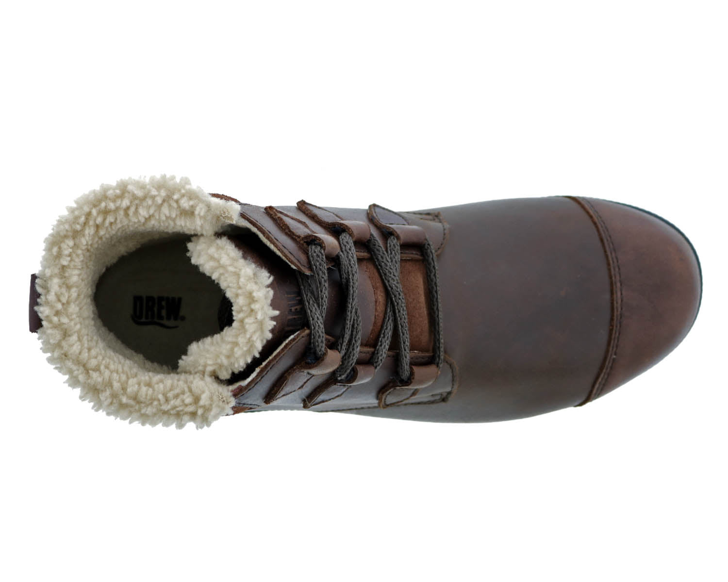 Drew Josie Women's Therapeutic Boots - Brown Leather - Sole View