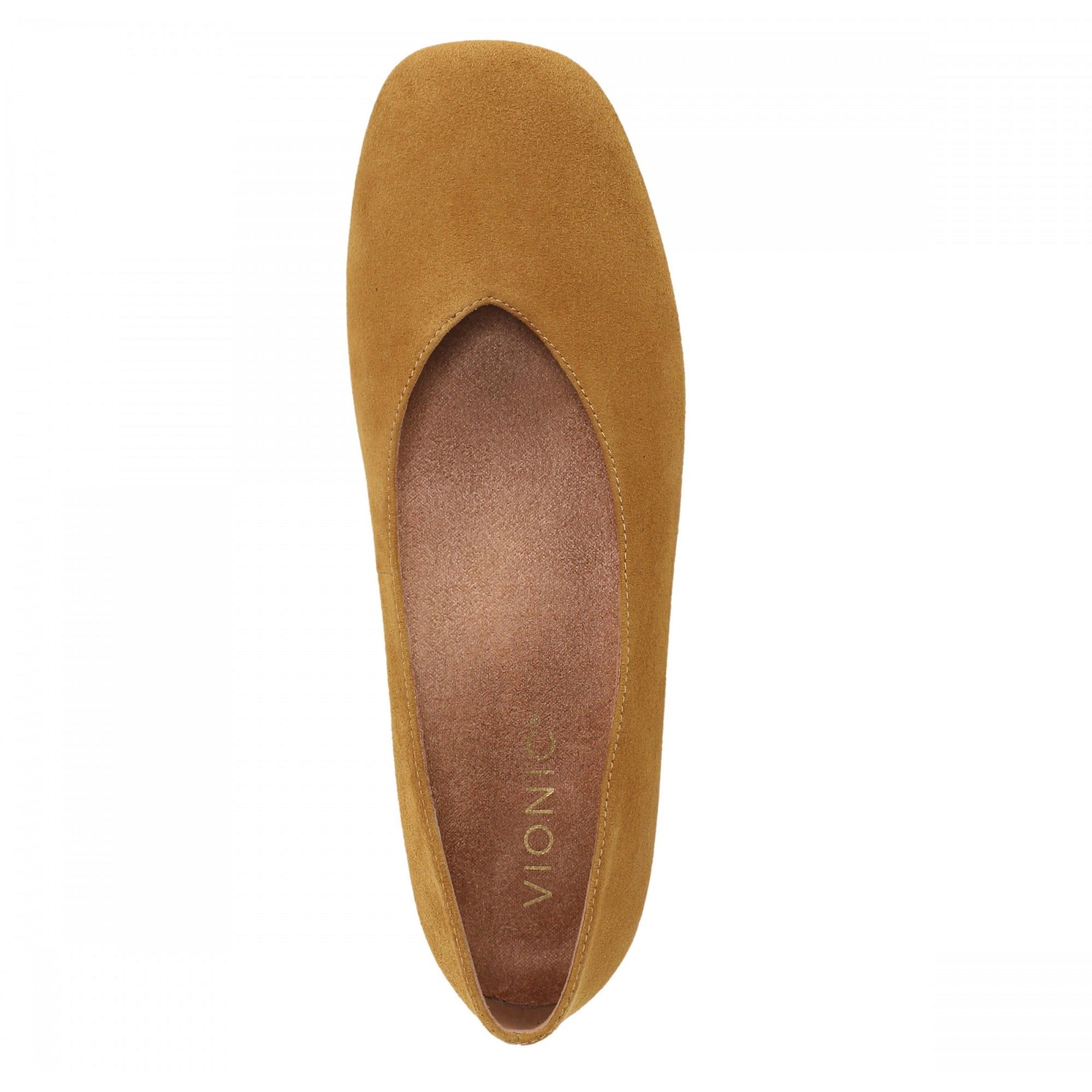 Vionic Petra Women's Ballet Flats - Golden Brown - Top