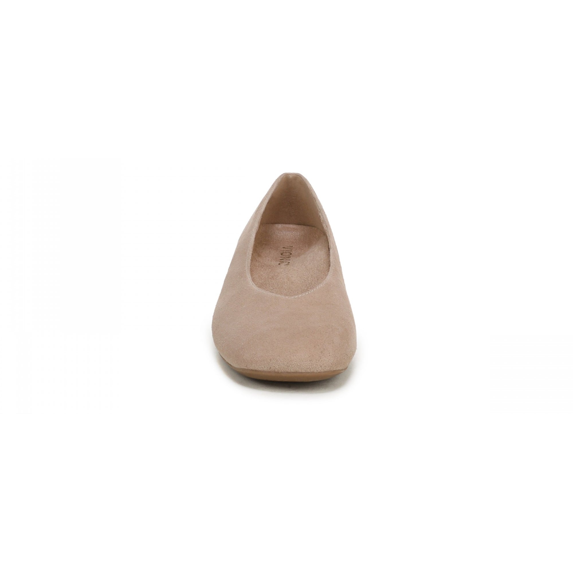 Vionic Petra Women's Ballet Flats - Desert Sand - Front of Shoe