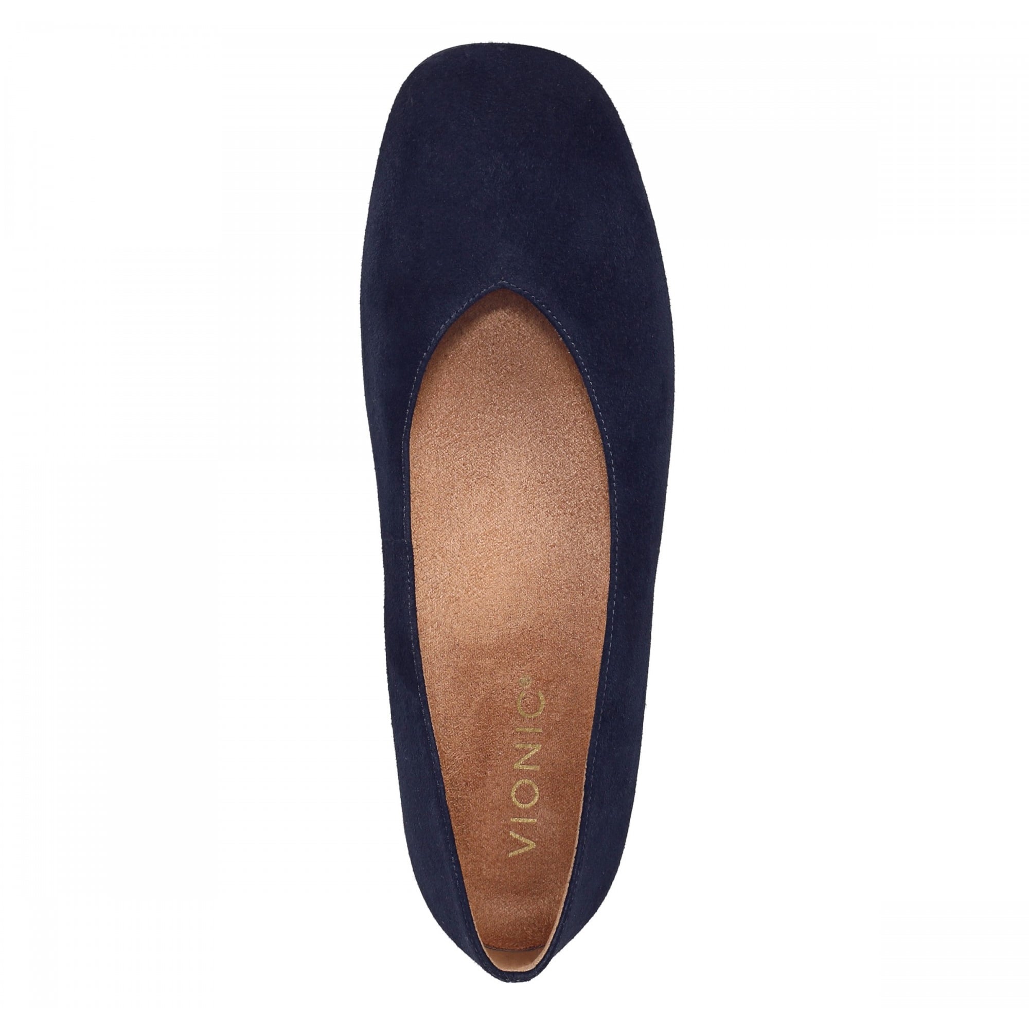 Vionic Petra Women's Ballet Flats - Navy Blazer - Top