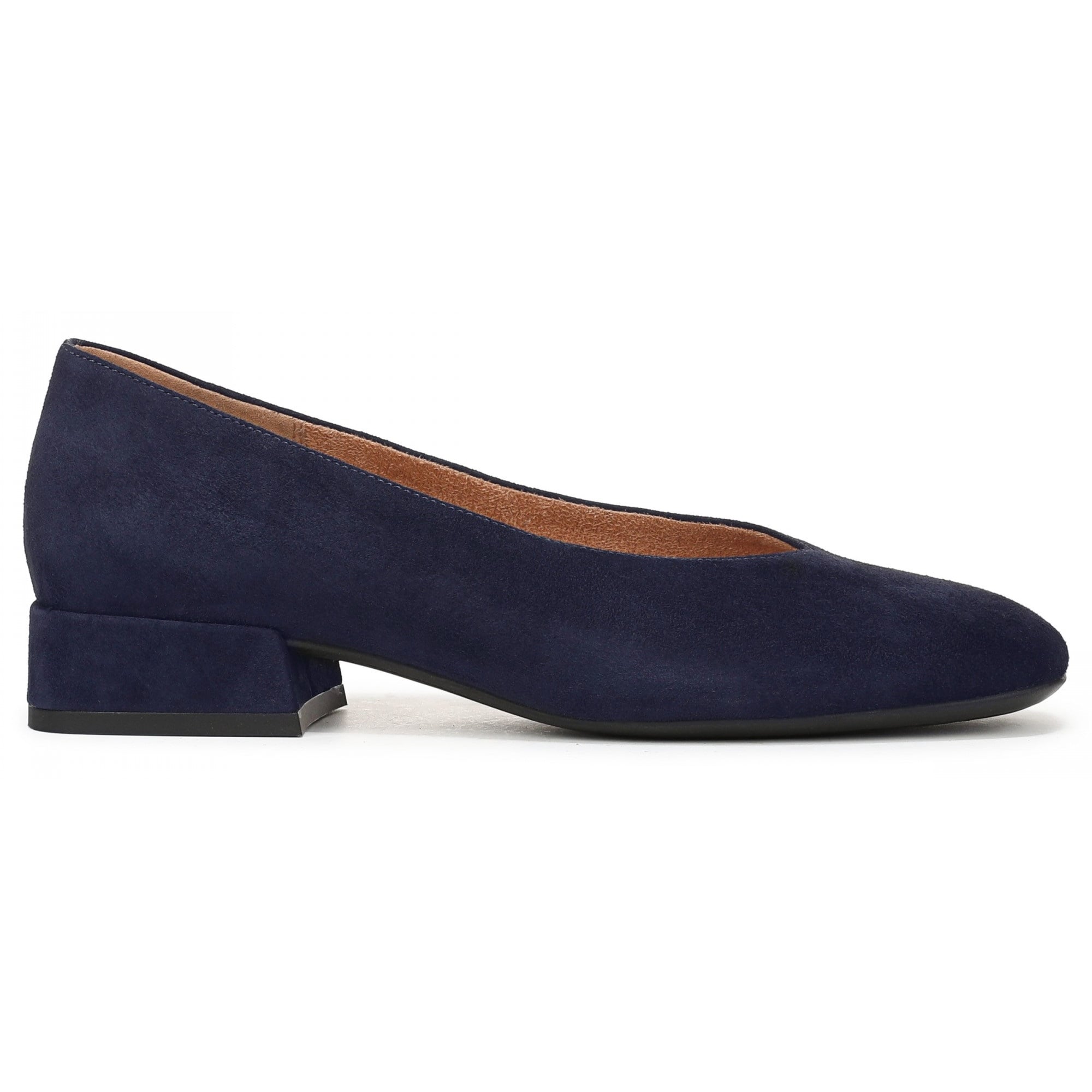 Vionic Petra Women's Ballet Flats - Navy Blazer - Side