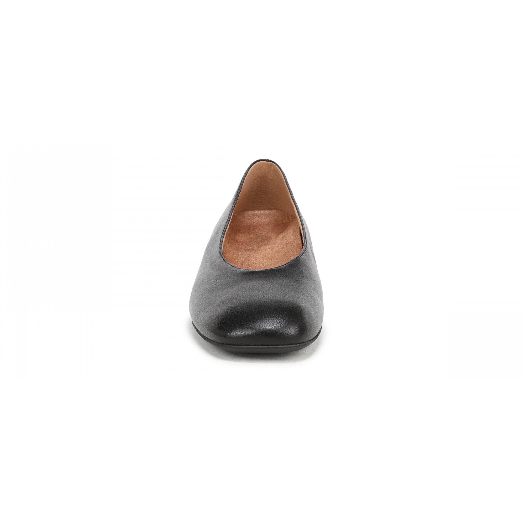 Vionic Petra Women's Ballet Flats - Black - Front of Shoe