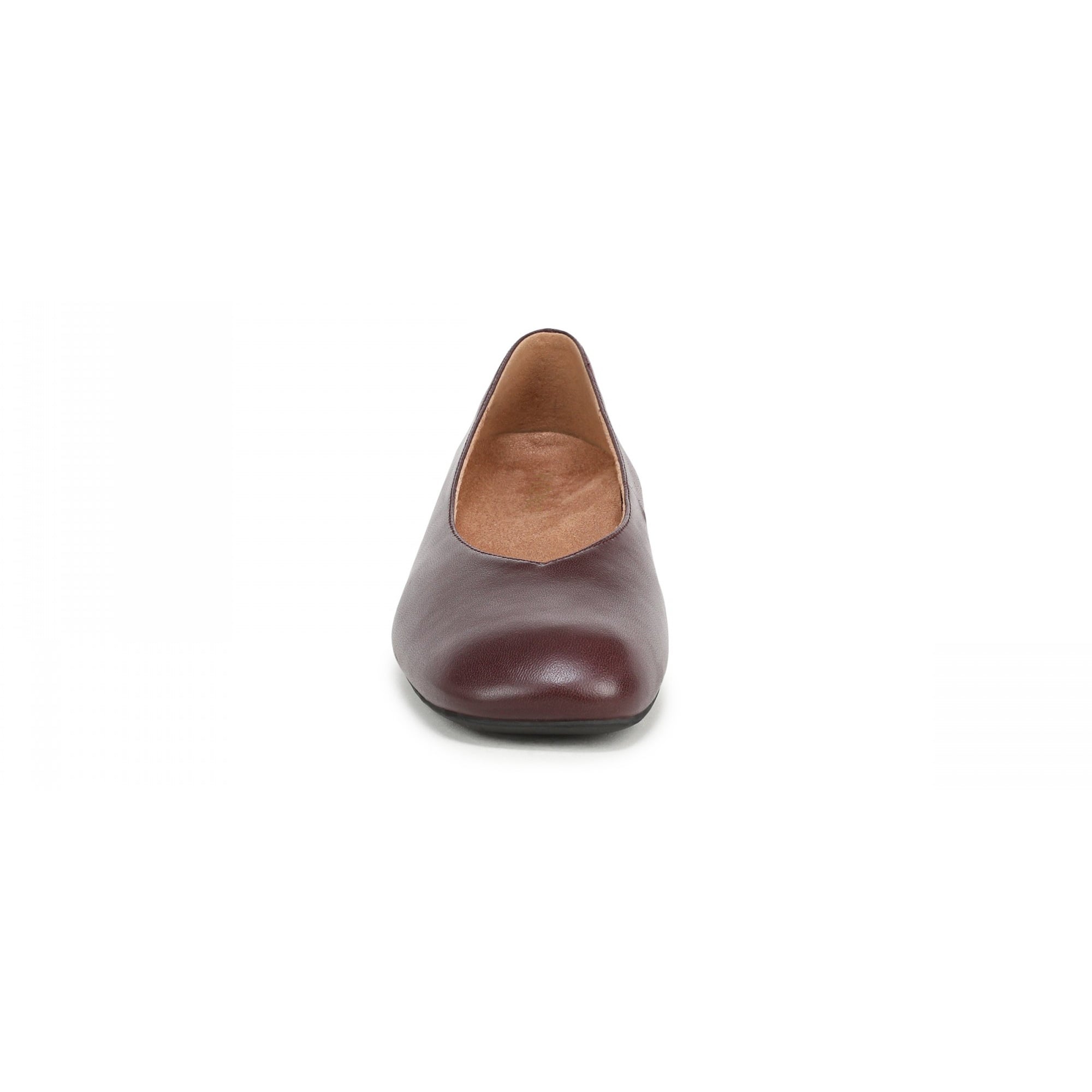Vionic Petra Women's Ballet Flats - Mulled Wine - Front of Shoe