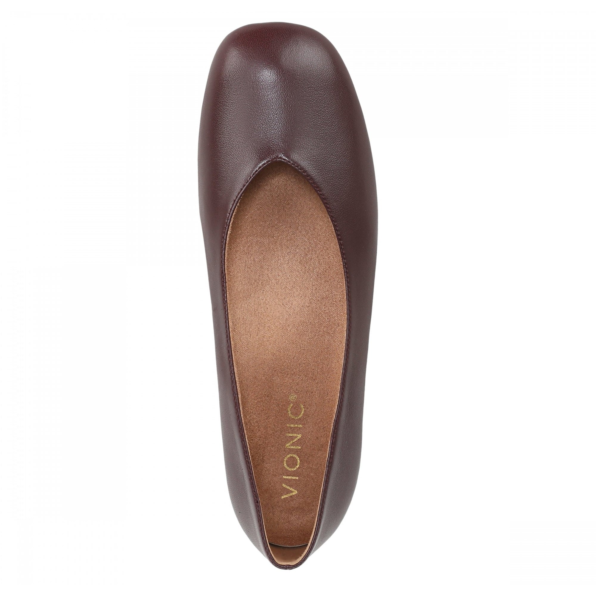 Vionic Petra Women's Ballet Flats - Mulled Wine - Top