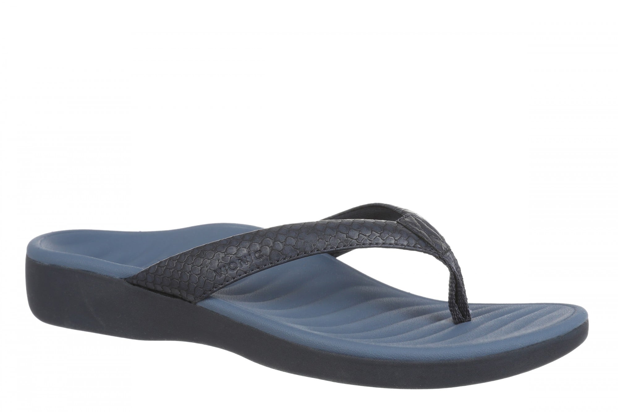 Vionic Tomales Women's Toe-Post Sandal - Navy Blazer - Angle main