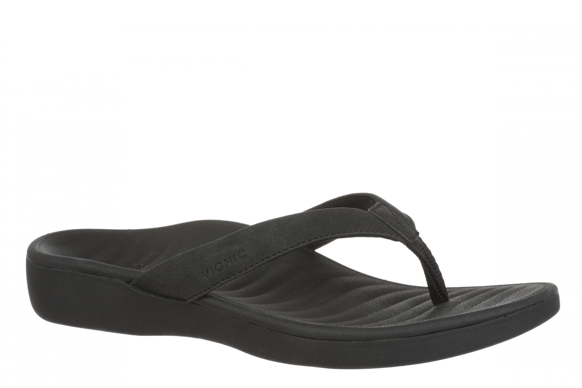 Vionic Tomales Women's Toe-Post Sandal - Black - Angle main