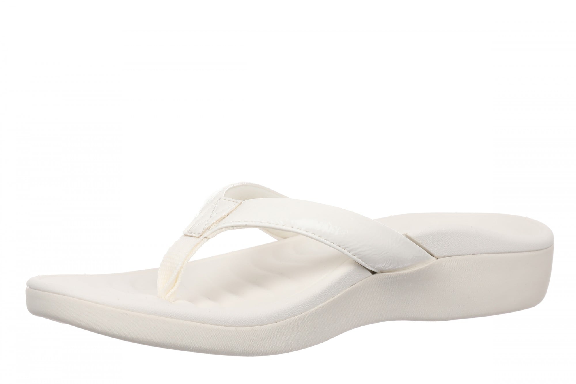 Vionic Tomales Women's Toe-Post Sandal - Ivory - Left angle