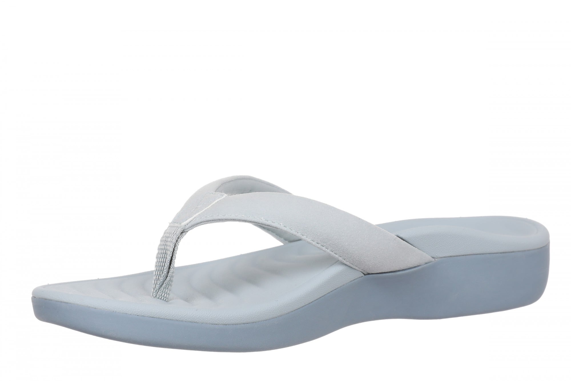 Vionic Tomales Women's Toe-Post Sandal - Pearl Blue - Left angle