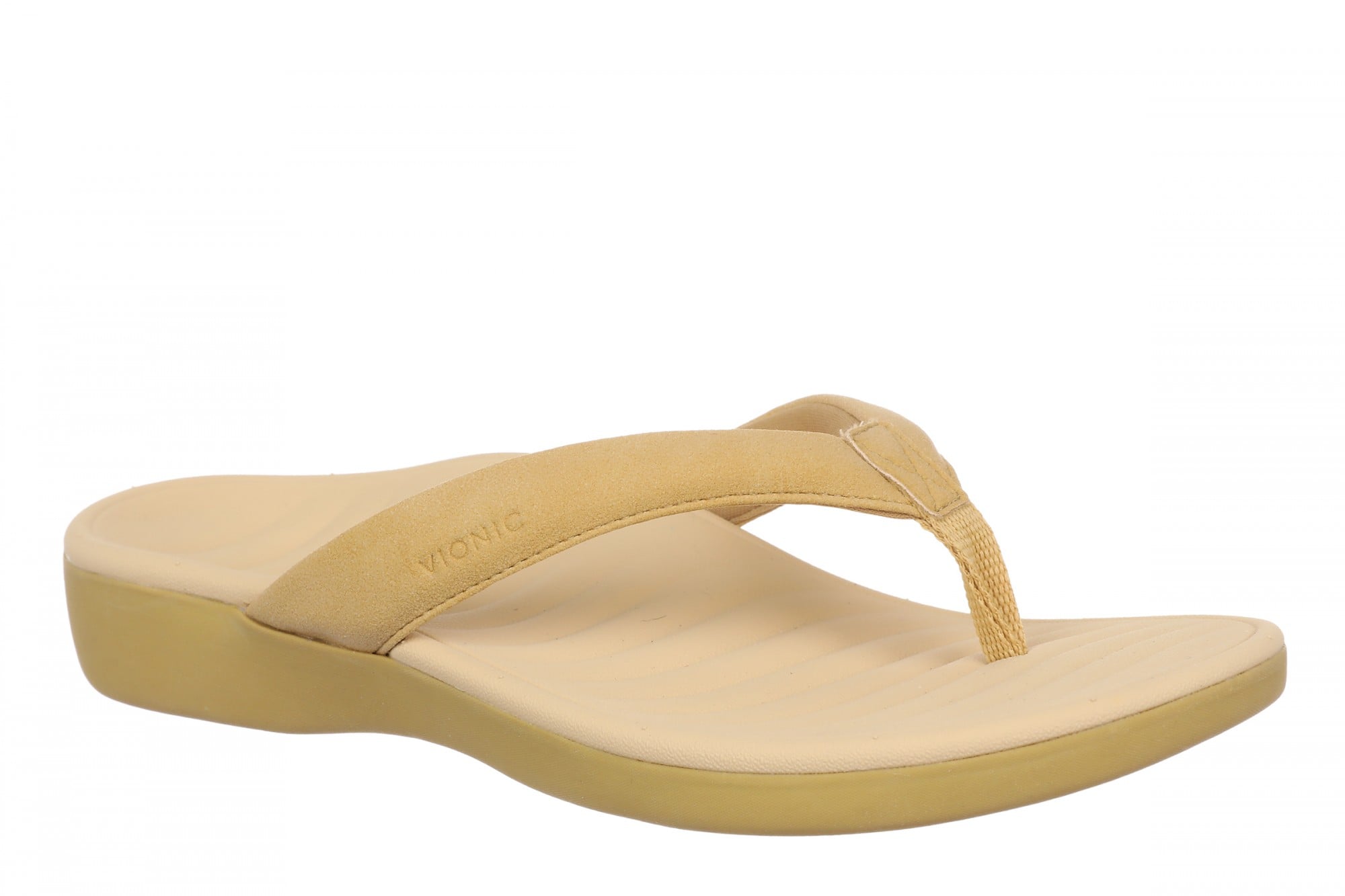 Vionic Tomales Women's Toe-Post Sandal - Golden Wheat - Angle main