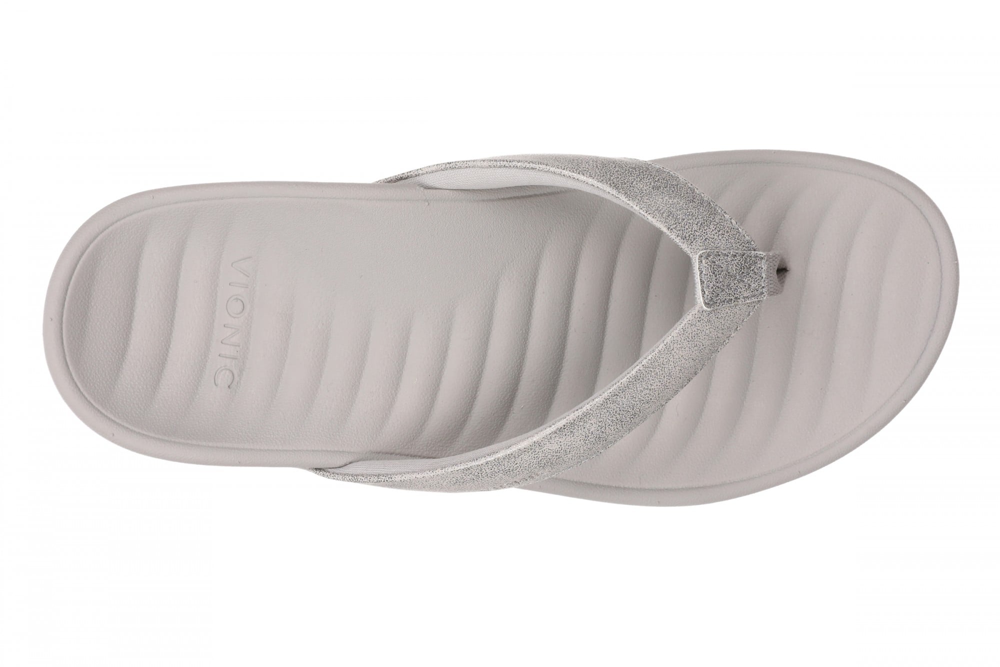 Vionic Tomales Women's Toe-Post Sandal - Silver - Top