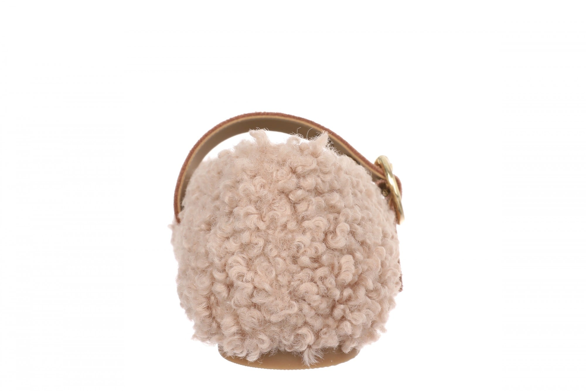 Vionic Hattie Cozy Women's Faux Shearling Mary Jane - Rugby Tan - Back
