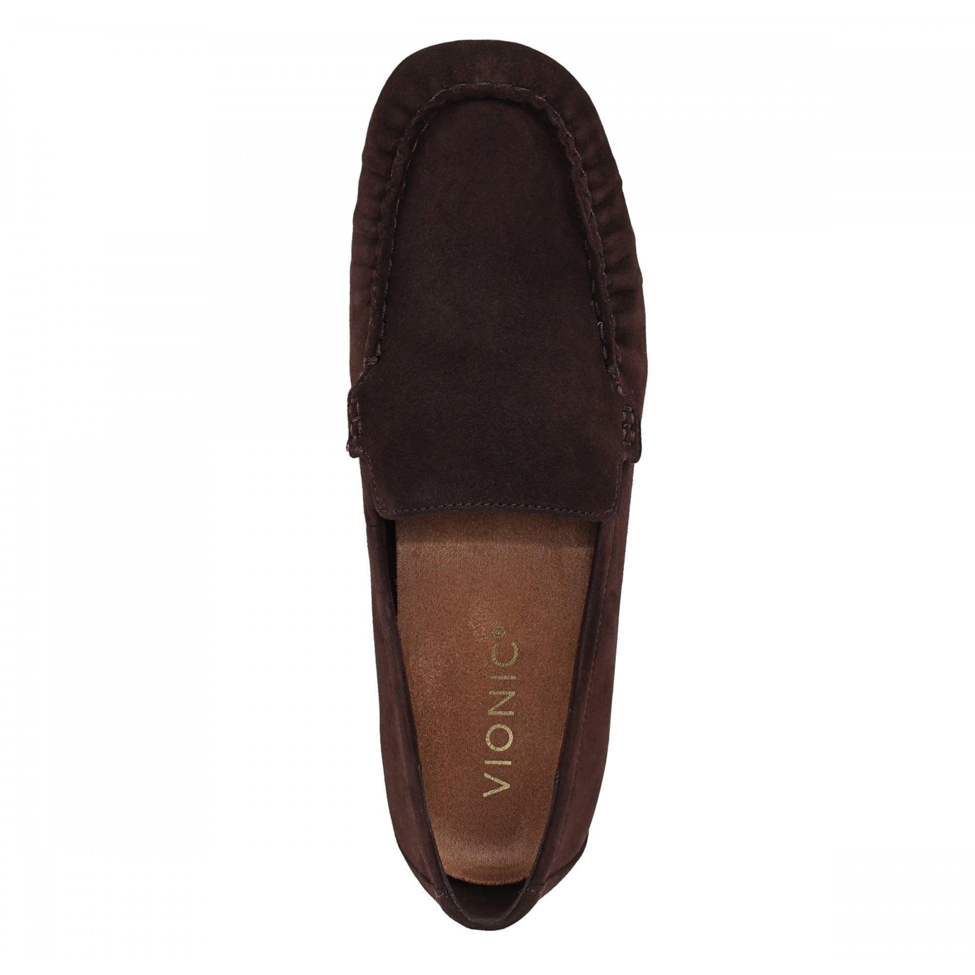 Vionic Pilar Women's Loafer-Flats - Chocolate Ganache - Top