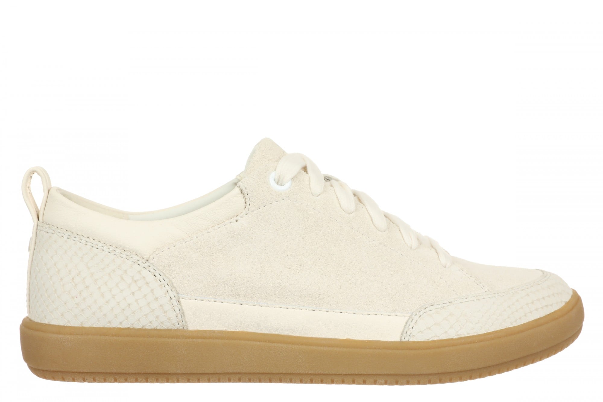 Vionic Larkspur Women's Lace-Up Walking Sneaker - Ivory - Side